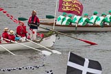 Thames Diamond Jubilee Pageant: PILOT GIGS, GIGS & CELTIC LONGBOATS- Molly (M77) and St Helena (M85)..
River Thames seen from Battersea Bridge,
London,

United Kingdom,
on 03 June 2012 at 14:44, image #107
