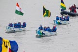 Thames Diamond Jubilee Pageant: COMMONWEALTH FLAGS-Sea Cadets..
River Thames seen from Battersea Bridge,
London,

United Kingdom,
on 03 June 2012 at 14:53, image #155