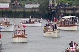 Thames Diamond Jubilee Pageant: DUNKIRK LITTLE SHIPS-Hilfranor (Kent) (H20), Silver Queen (H30), Nyula (H23)..
River Thames seen from Battersea Bridge,
London,

United Kingdom,
on 03 June 2012 at 15:12, image #270