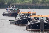 Thames Diamond Jubilee Pageant: TUGS-Reclaim (H48), Redoubt (H49)..
River Thames seen from Battersea Bridge,
London,

United Kingdom,
on 03 June 2012 at 15:19, image #322