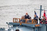 Thames Diamond Jubilee Pageant: H73 - HMS Medusa (ML 1387), a navy harbour defence launch built in 1943. She served in the D-Day landings, marking an approach channel to Omaha Beach, and was renamed BDB 76 in 1946, SDML 3516 in 1949 and Medusa in 1961..
River Thames seen from Battersea Bridge,
London,

United Kingdom,
on 03 June 2012 at 15:26, image #350