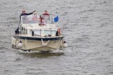 Thames Diamond Jubilee Pageant: RECREATIONAL MOTOR BOATS-Lucy Lockett V (Oxfordshire) (H25)..
River Thames seen from Battersea Bridge,
London,

United Kingdom,
on 03 June 2012 at 15:43, image #428
