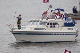 Thames Diamond Jubilee Pageant: RECREATIONAL MOTOR BOATS-Cymru (R52)..
River Thames seen from Battersea Bridge,
London,

United Kingdom,
on 03 June 2012 at 15:45, image #434