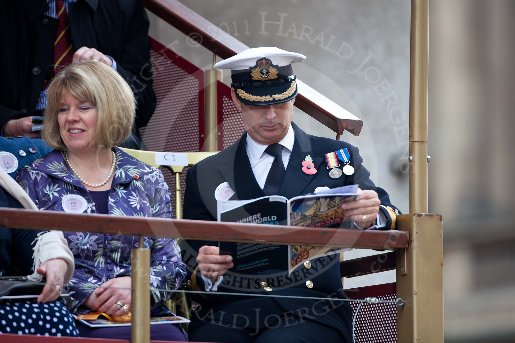 The Lord Mayor's Show 2011: Guests on the balcony in front of Mansion House..
Opposite Mansion House, City of London,
London,
-,
United Kingdom,
on 12 November 2011 at 10:42, image #11
