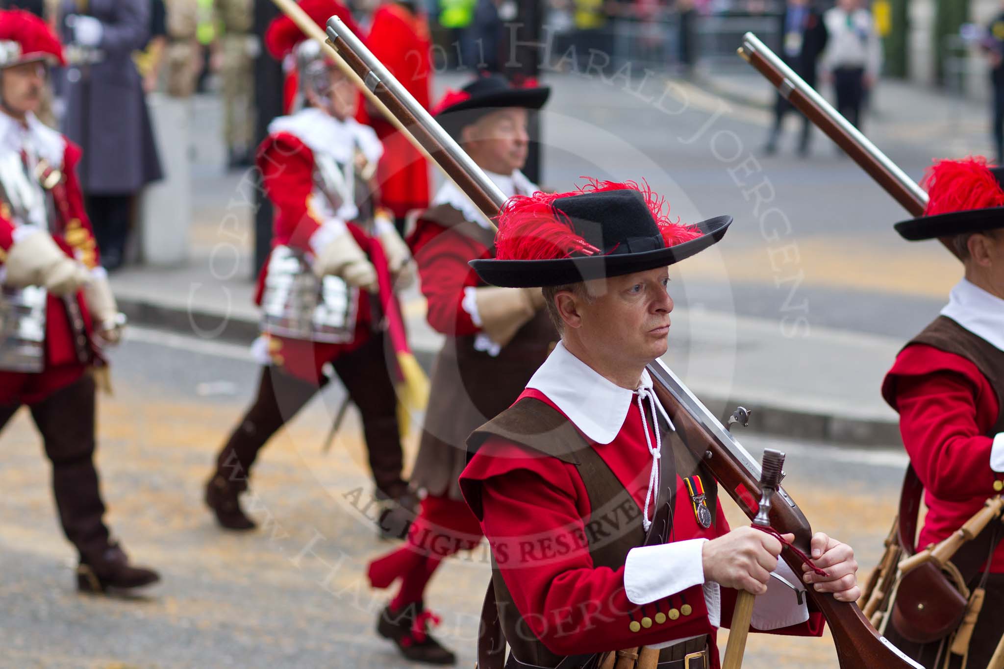 The Lord Mayor's Show 2011: Pikemen and Musketeers of the Honourable Artillery Company (HAC)..
Opposite Mansion House, City of London,
London,
-,
United Kingdom,
on 12 November 2011 at 10:53, image #53