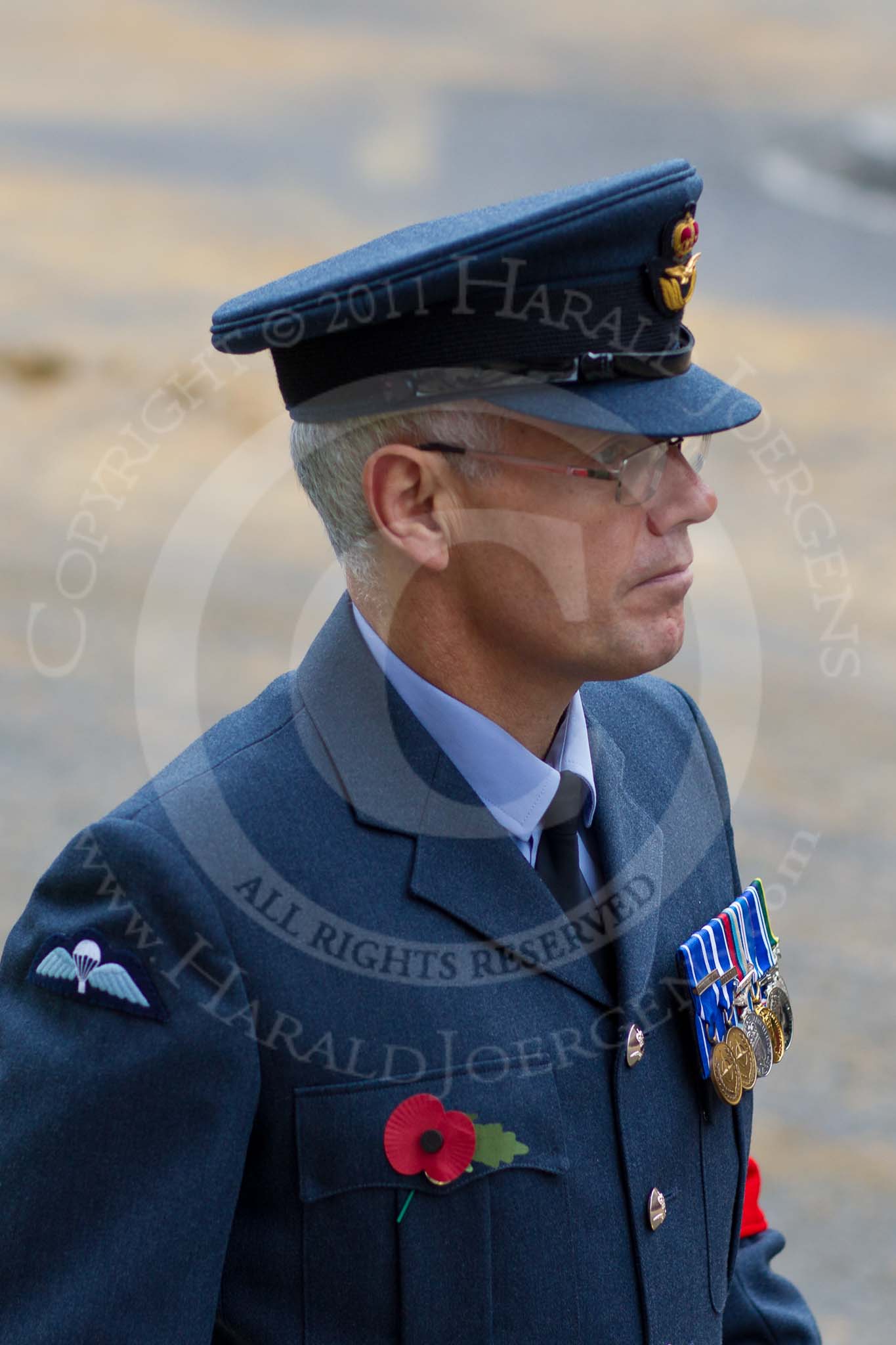 The Lord Mayor's Show 2011: Acting as a marshal at the show a member of the RAF..
Opposite Mansion House, City of London,
London,
-,
United Kingdom,
on 12 November 2011 at 11:08, image #117