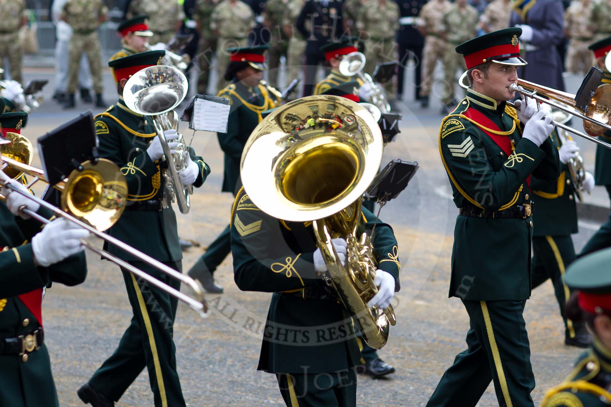 The Lord Mayor's Show 2011: Romford Drum & Trumpet Corps (http://www.rdtc.org/), one of the oldest youth-marching bands in the country..
Opposite Mansion House, City of London,
London,
-,
United Kingdom,
on 12 November 2011 at 11:08, image #121