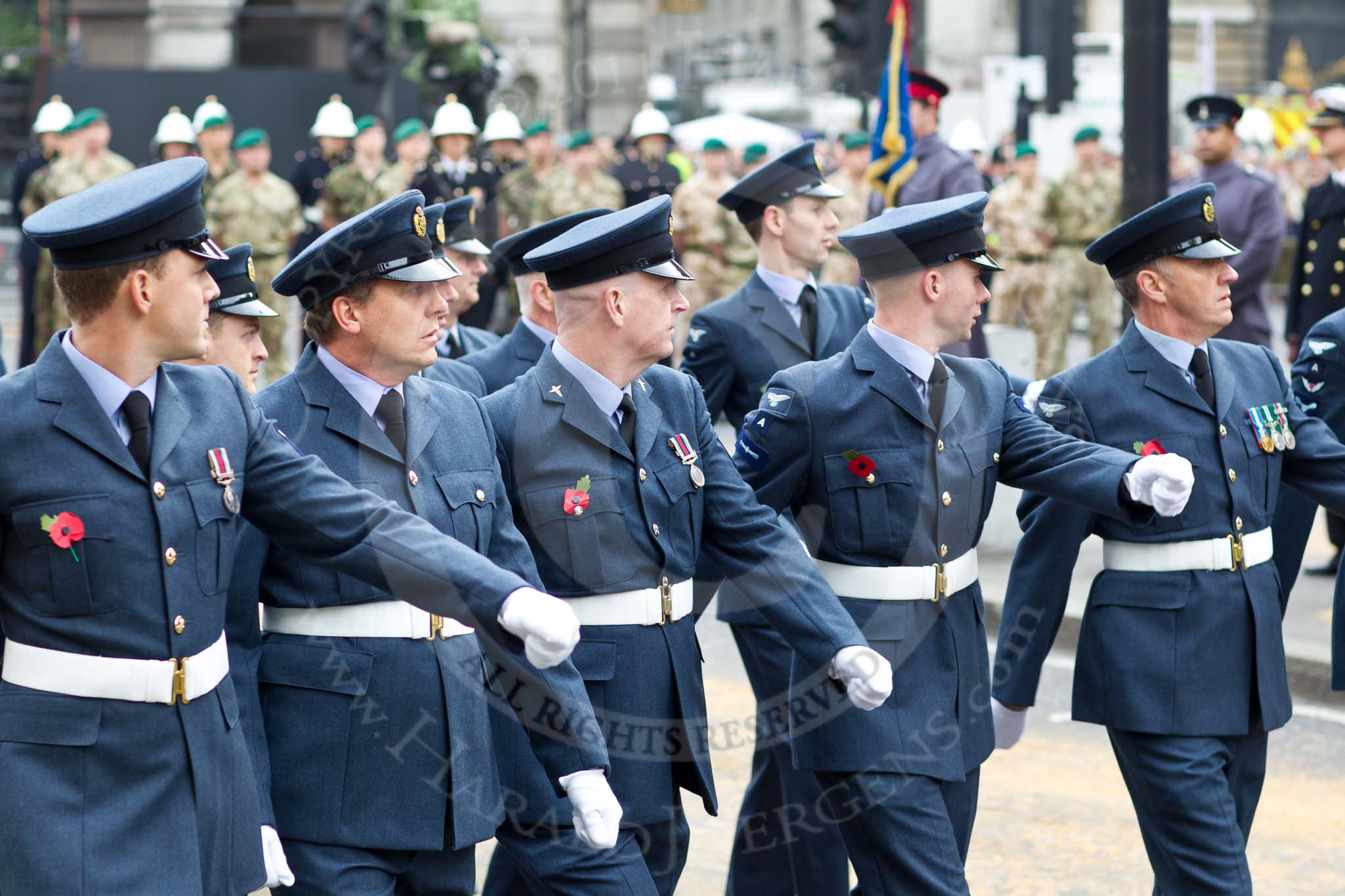 The Lord Mayor's Show 2011: The RAF Search and Rescue Helicopter Squadron, and 600 (City of London) Squadron Auxiliary Air Force, based at RAF Northolt..
Opposite Mansion House, City of London,
London,
-,
United Kingdom,
on 12 November 2011 at 11:13, image #174