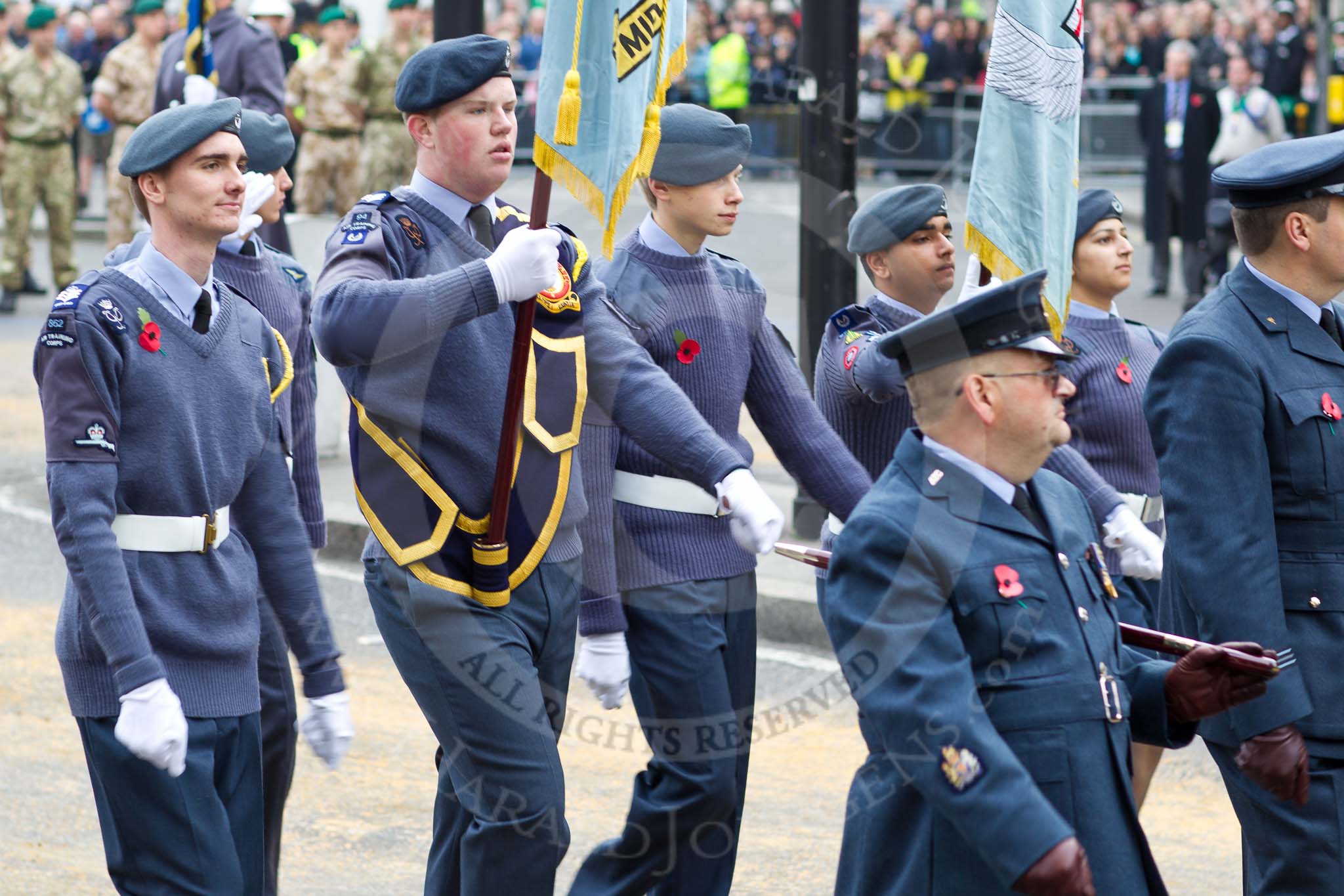 The Lord Mayor's Show 2011: The Air Traing Corps Band..
Opposite Mansion House, City of London,
London,
-,
United Kingdom,
on 12 November 2011 at 11:17, image #206