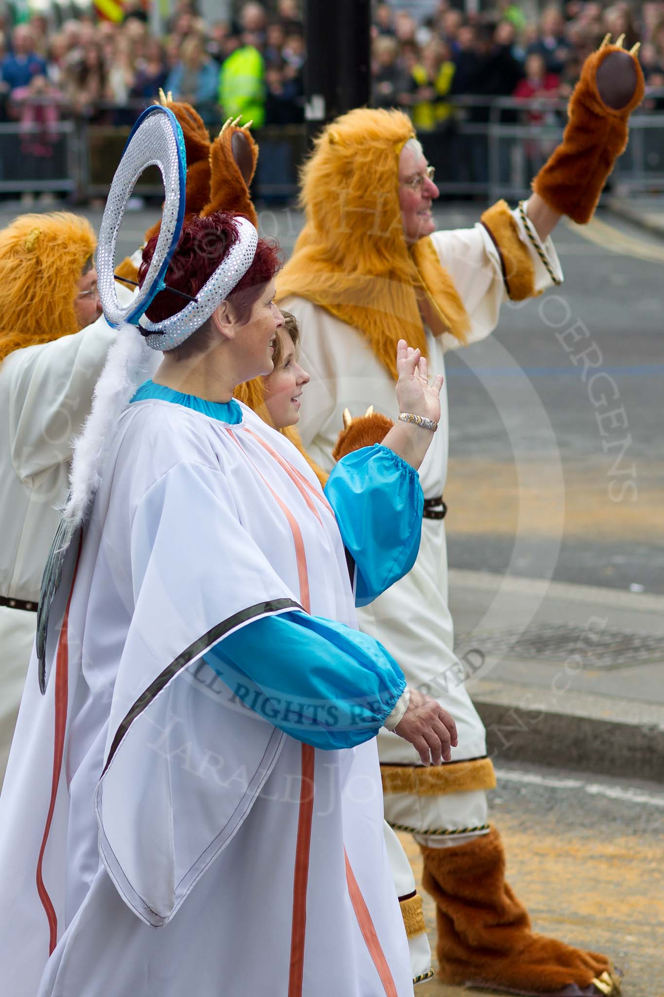 The Lord Mayor's Show 2011: Worshipful Company of Glaziers (http://www.worshipfulglaziers.com/)..
Opposite Mansion House, City of London,
London,
-,
United Kingdom,
on 12 November 2011 at 11:19, image #212