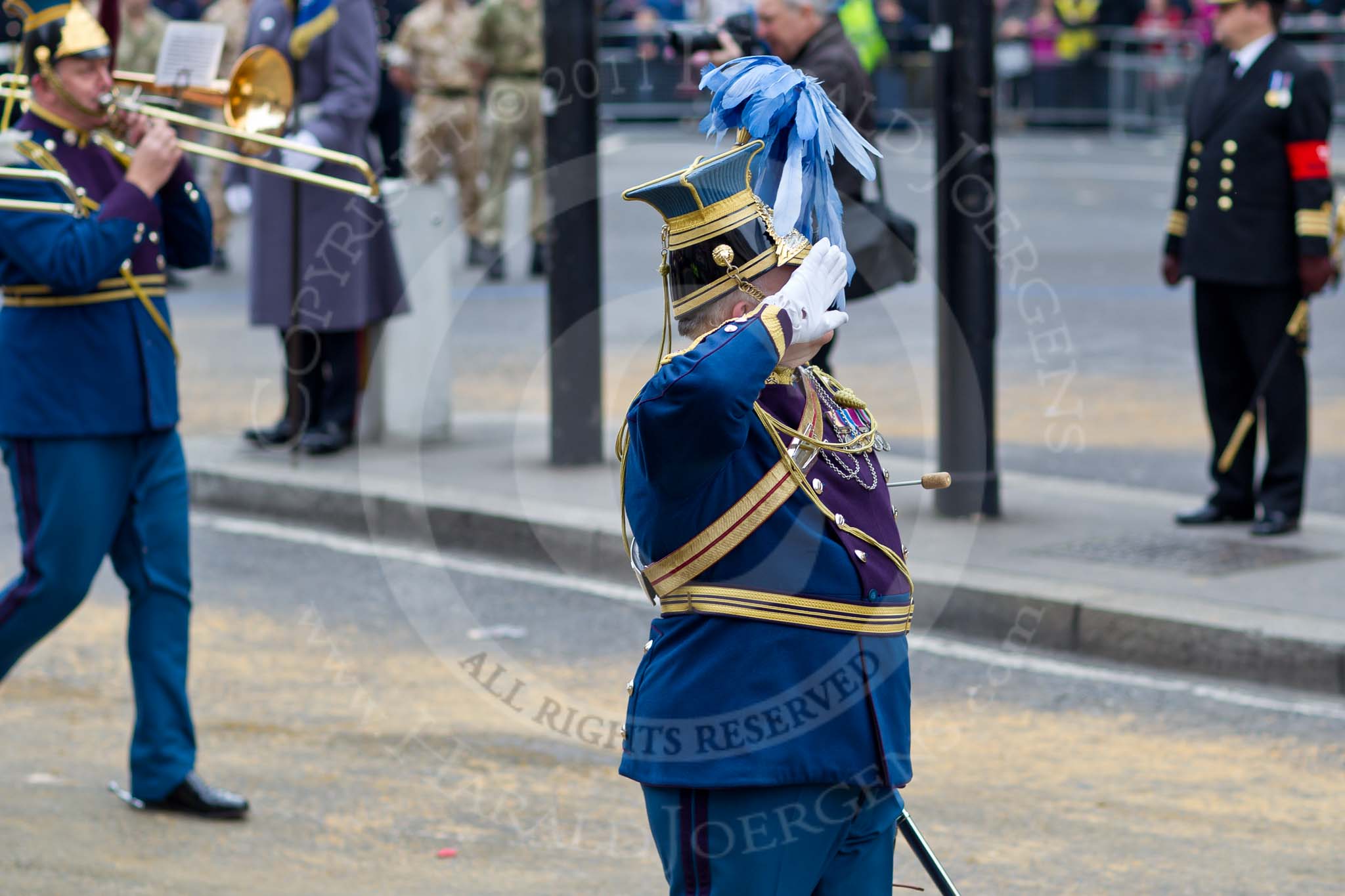The Lord Mayor's Show 2011: The Royal Yeomanry Band (IC&CY)..
Opposite Mansion House, City of London,
London,
-,
United Kingdom,
on 12 November 2011 at 11:39, image #387