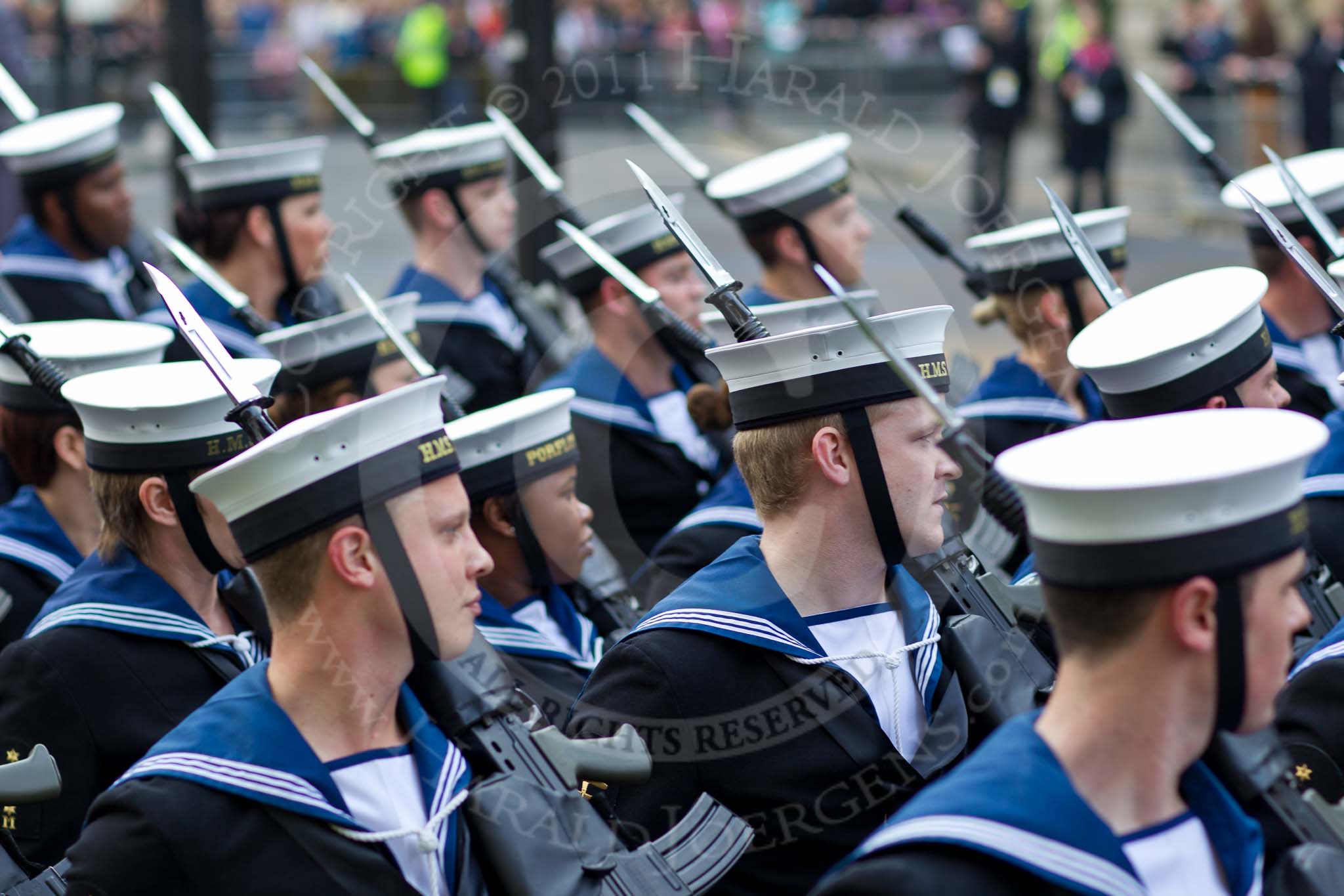 The Lord Mayor's Show 2011: The Royal Navy..
Opposite Mansion House, City of London,
London,
-,
United Kingdom,
on 12 November 2011 at 11:50, image #518