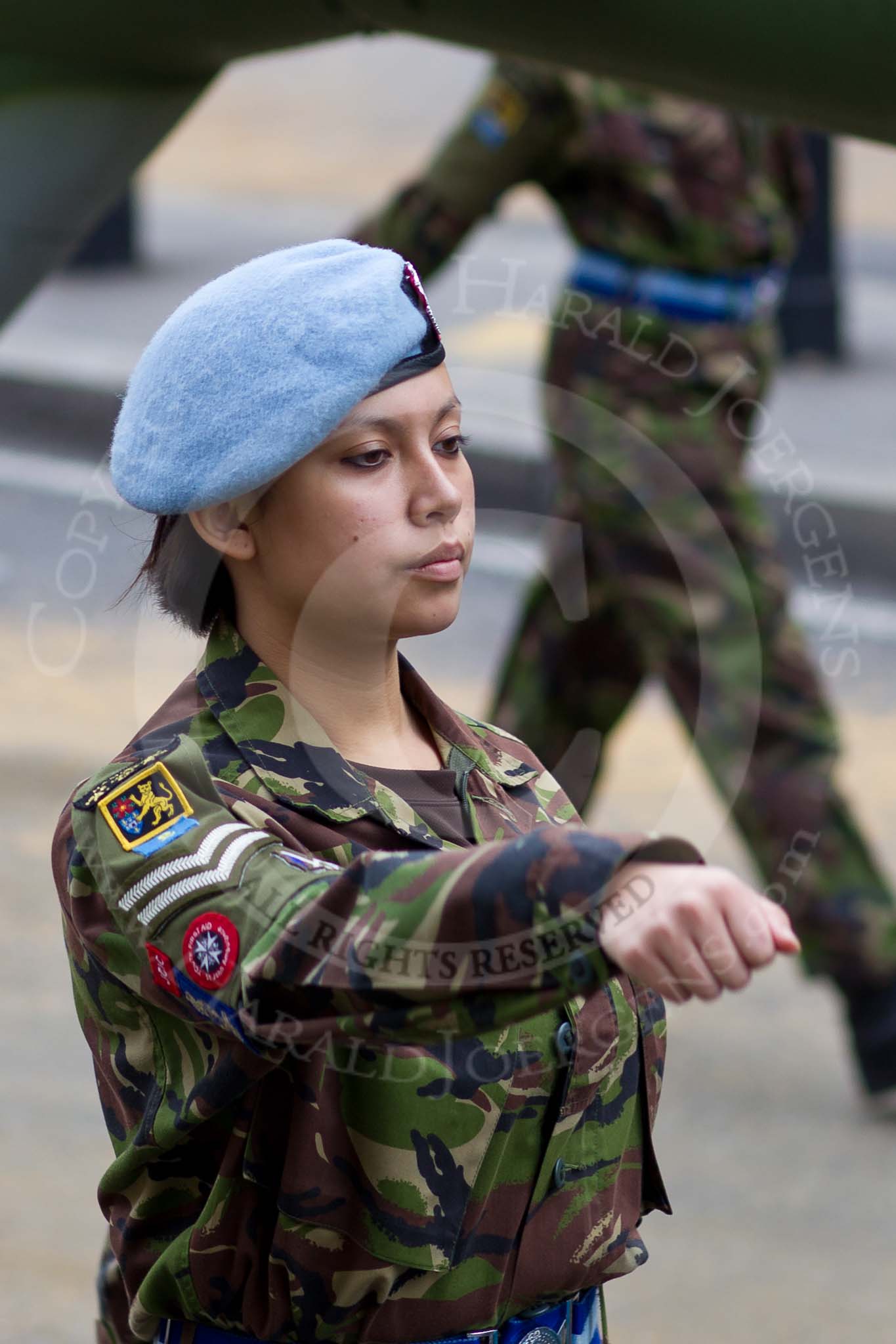 Photo 111112_115644_1D4_0251HaraldJoergens_ The Lord Mayor's Show 2011: The Worshipful Company of Merchant Taylors, affiliated with the Army Air Corps from Middle Wallop, here with a Lynx helicopter..
Opposite Mansion House, City of London,
London,
-,
United Kingdom,
on 12 November 2011 at 11:56, image #567