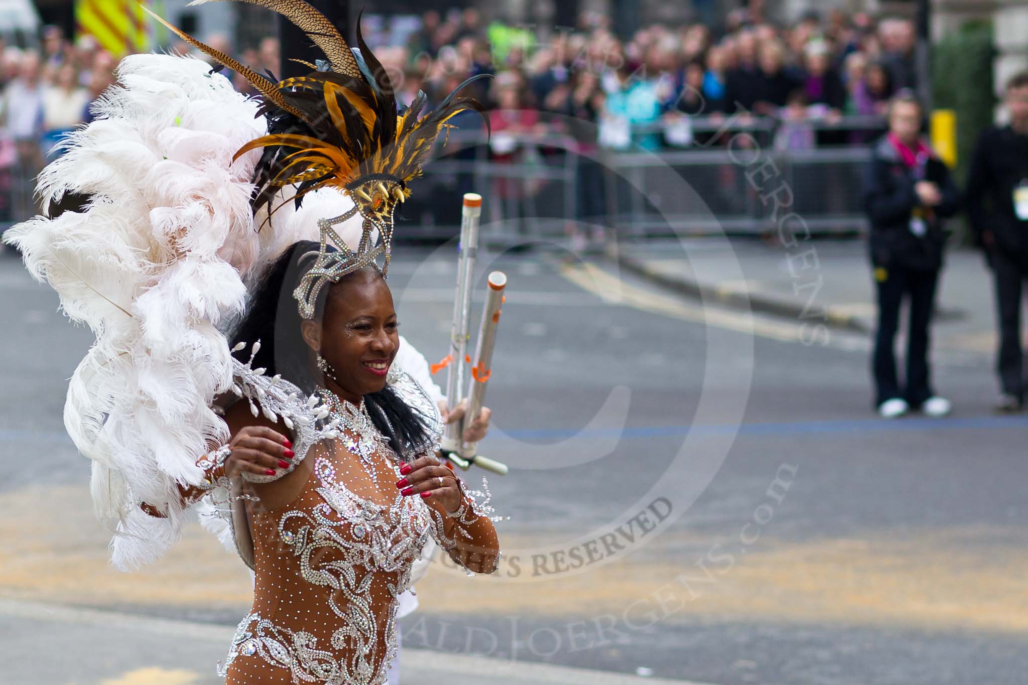 The Lord Mayor's Show 2011: Paraiso School of Samba (http://www.paraisosamba.co.uk/)..
Opposite Mansion House, City of London,
London,
-,
United Kingdom,
on 12 November 2011 at 12:03, image #623
