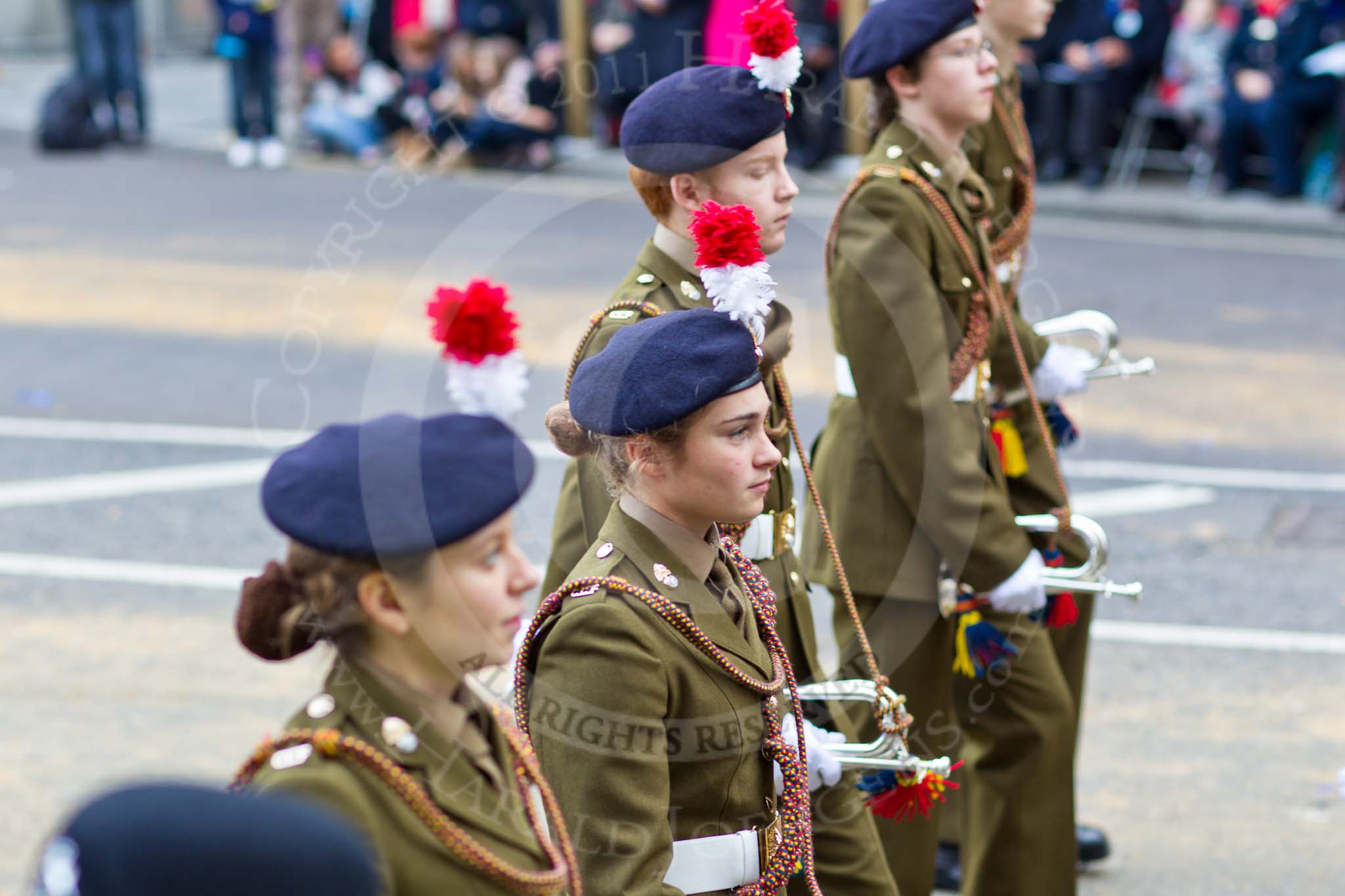 The Lord Mayor's Show 2011: St Dunstan's CCF Band (http://www.stdunstans.org.uk/)..
Opposite Mansion House, City of London,
London,
-,
United Kingdom,
on 12 November 2011 at 12:04, image #642