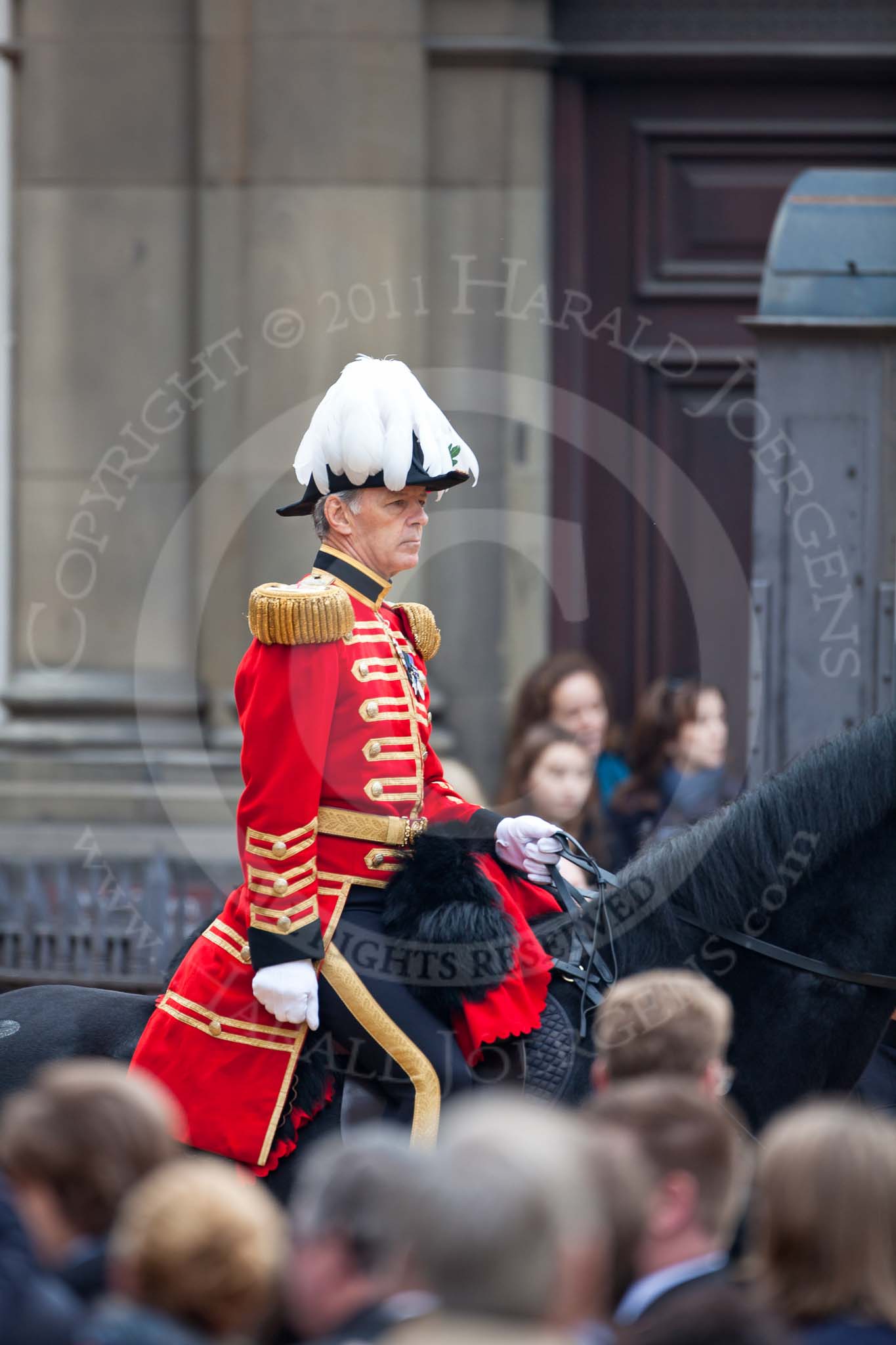 The Lord Mayor's Show 2011: The City Marshall of the City of London..
Opposite Mansion House, City of London,
London,
-,
United Kingdom,
on 12 November 2011 at 12:16, image #751