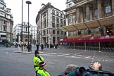 The Lord Mayor's Show 2011: Mansion House, with the balcony for the show, ninety minutes before the start of th event..
Opposite Mansion House, City of London,
London,
-,
United Kingdom,
on 12 November 2011 at 09:20, image #1