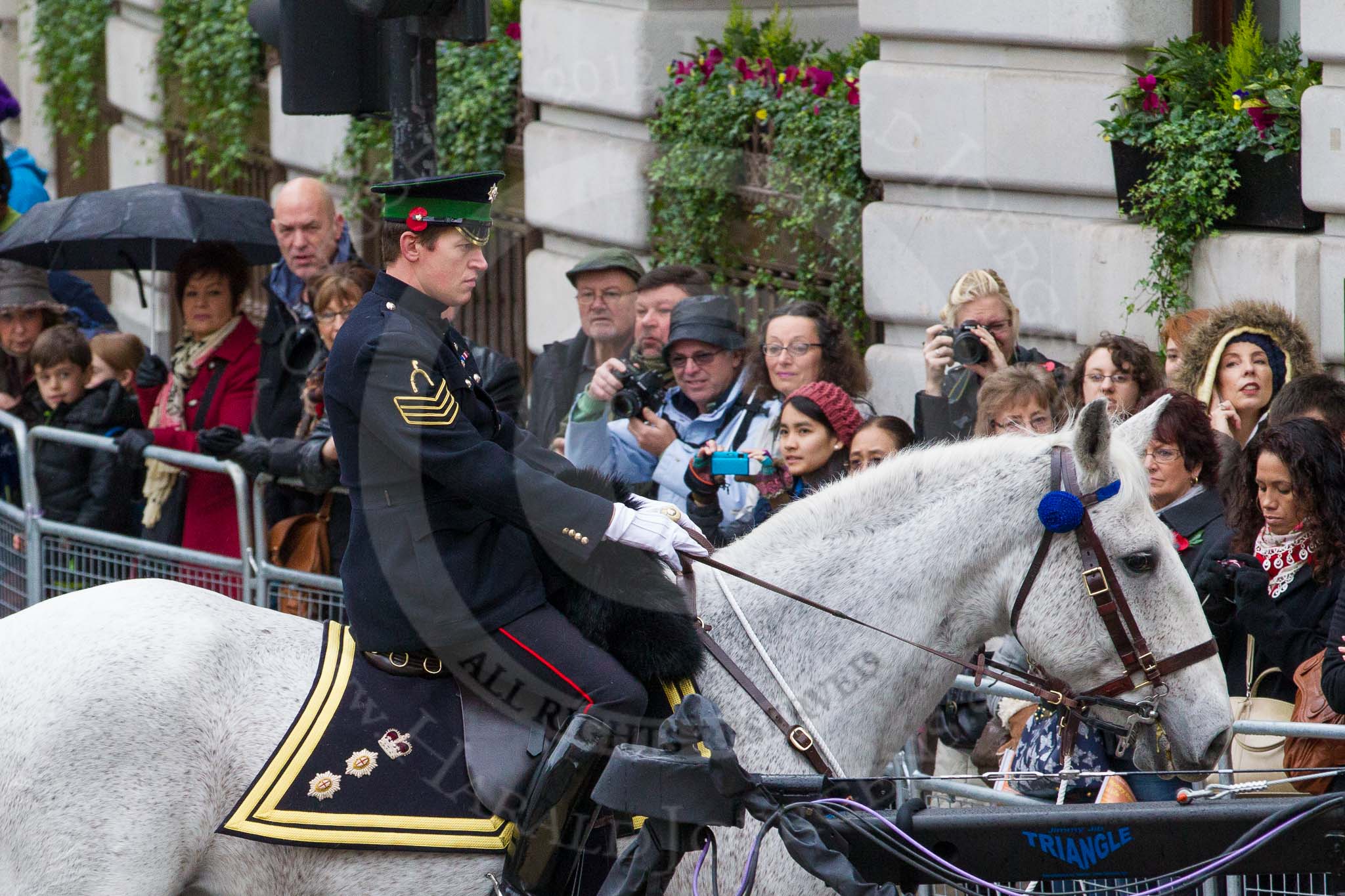 Lord Mayor's Show 2012: A Colonel (and riding instructor) from the Blues and Royals, Household Cavalry..
Press stand opposite Mansion House, City of London,
London,
Greater London,
United Kingdom,
on 10 November 2012 at 10:13, image #28