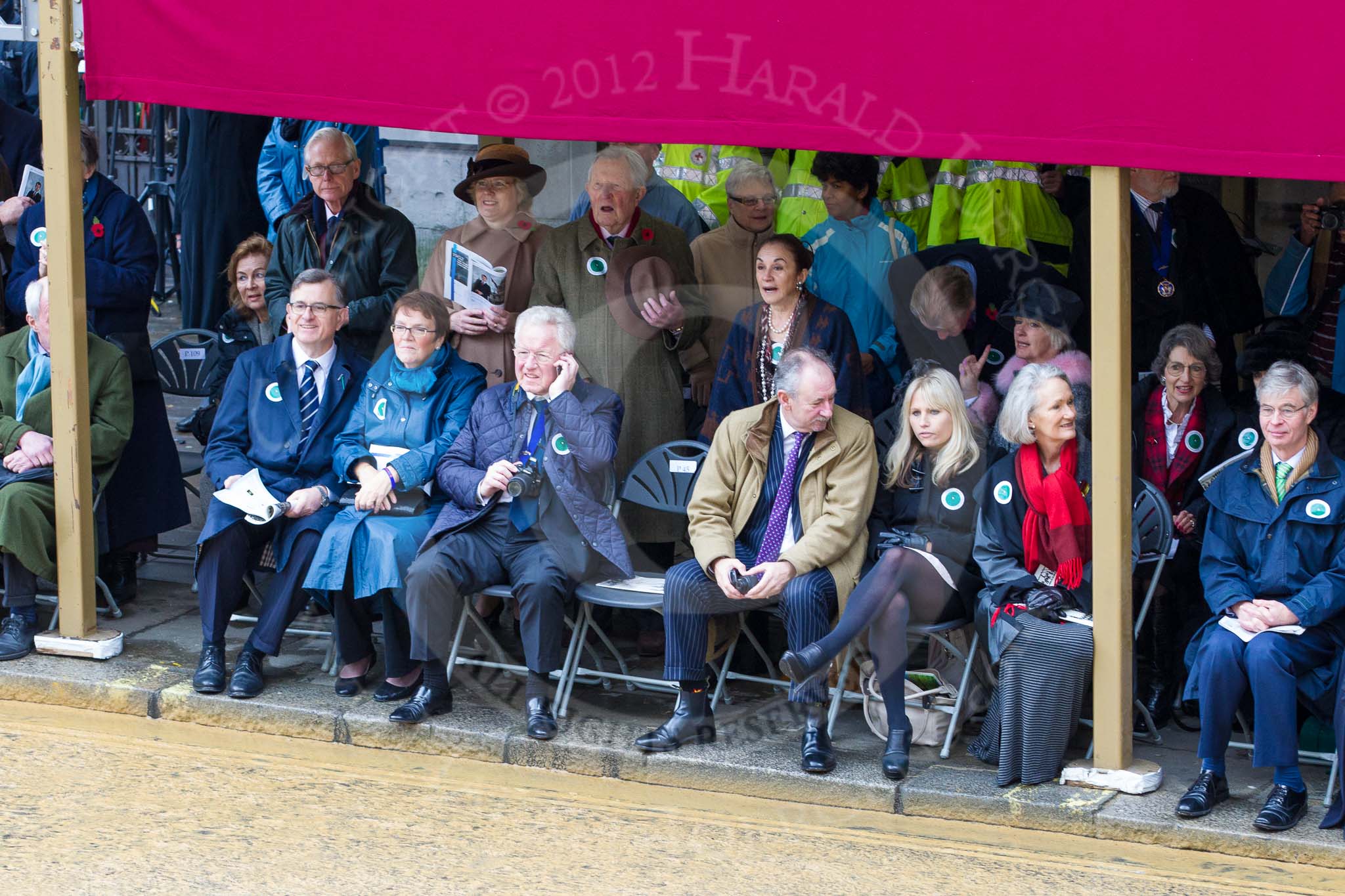 Lord Mayor's Show 2012.
Press stand opposite Mansion House, City of London,
London,
Greater London,
United Kingdom,
on 10 November 2012 at 10:59, image #187