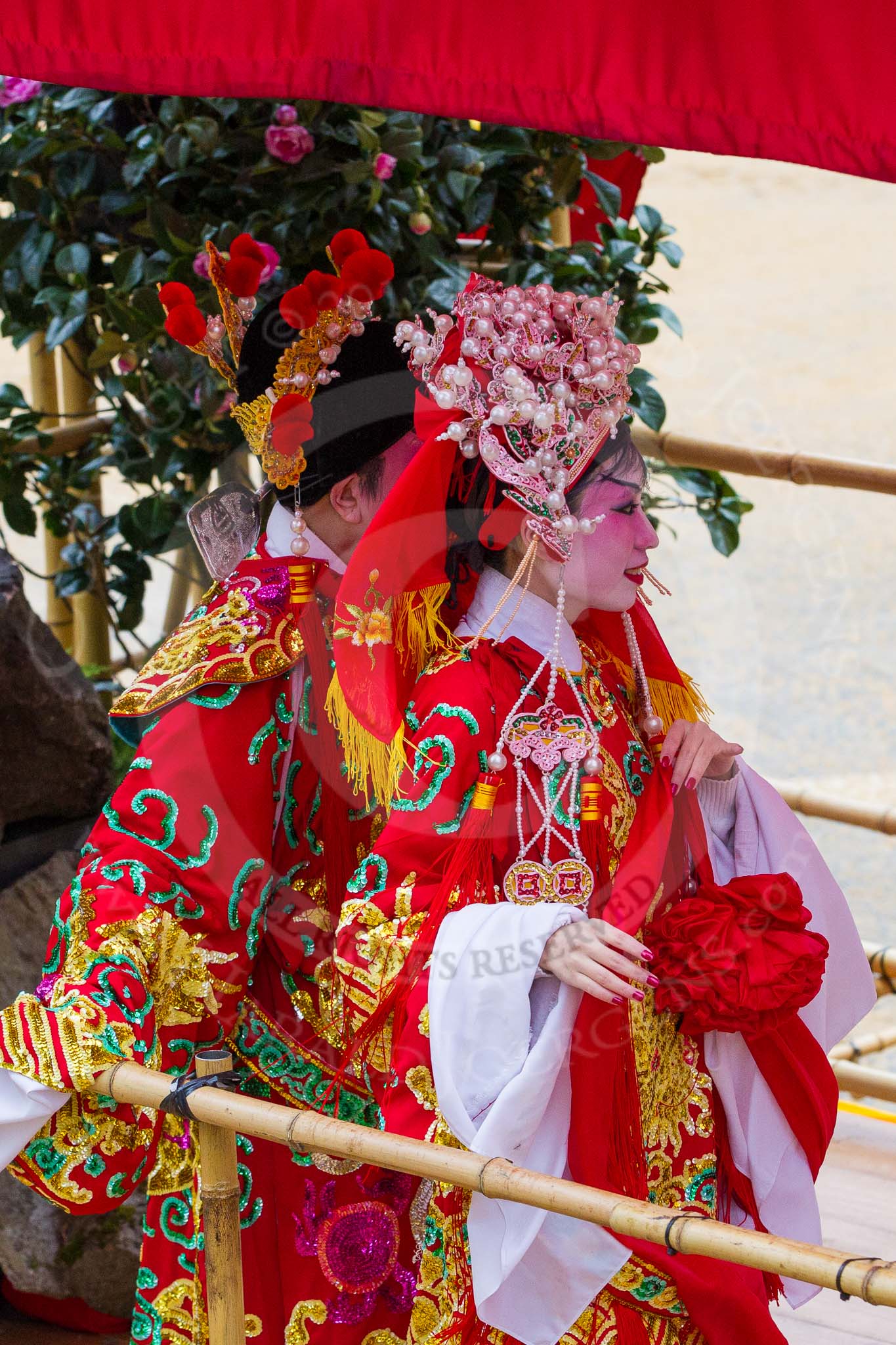 Photo 1211101116311D45802HaraldJoergens Lord Mayor's Show 2012: Entry 38 - Hong Kong Economic & Trade Office, London focuses this year on the Cantonese opera..
Press stand opposite Mansion House, City of London,
London,
Greater London,
United Kingdom,
on 10 November 2012 at 11:16, image #570