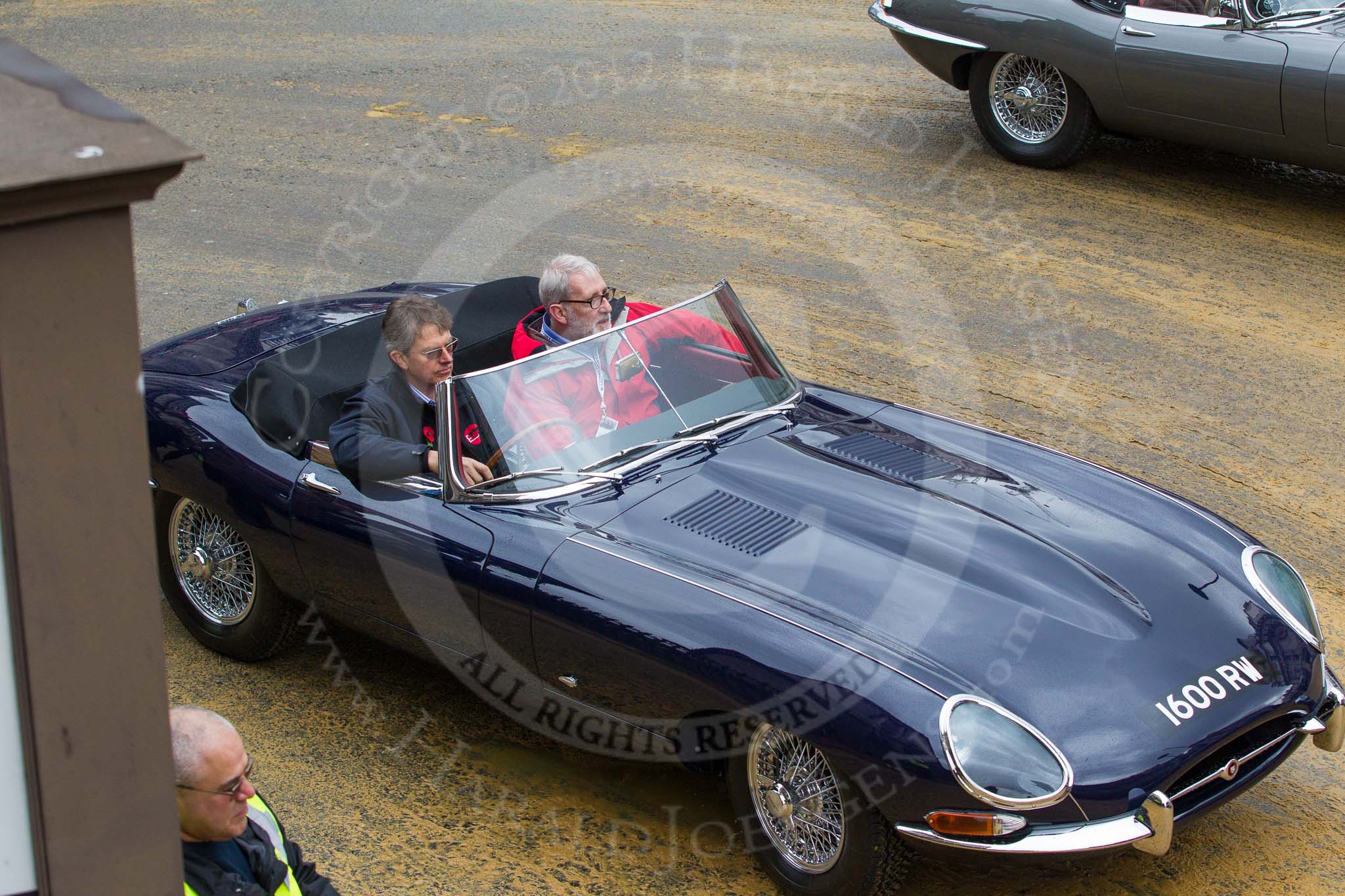 Lord Mayor's Show 2012: Entry 59 - Jaguar, here a classic E-type..
Press stand opposite Mansion House, City of London,
London,
Greater London,
United Kingdom,
on 10 November 2012 at 11:26, image #766