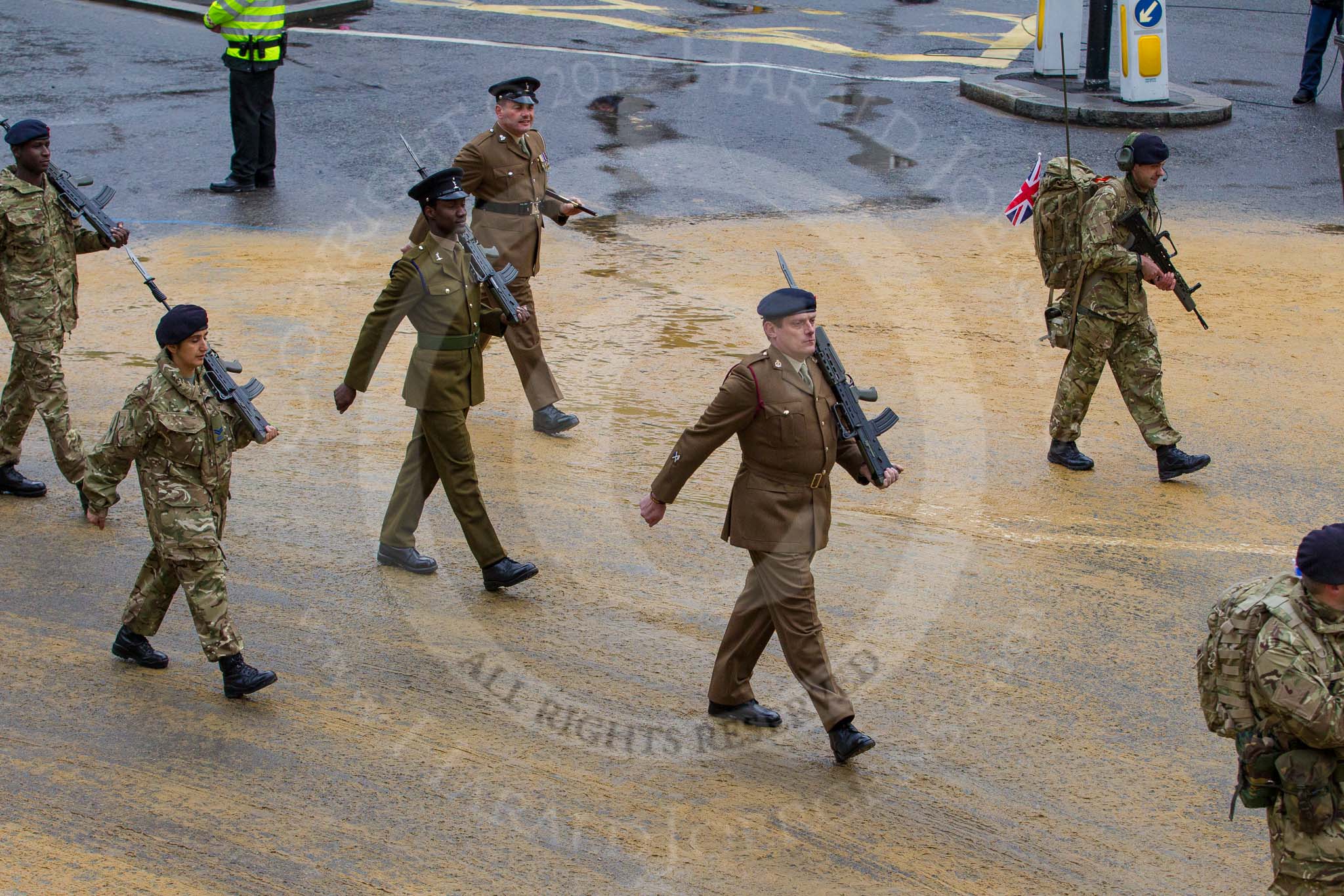 Lord Mayor's Show 2012: Entry 65 - 41 (Princess Louise's of Kensington) Signal Squadron (Volunteers)..
Press stand opposite Mansion House, City of London,
London,
Greater London,
United Kingdom,
on 10 November 2012 at 11:29, image #836