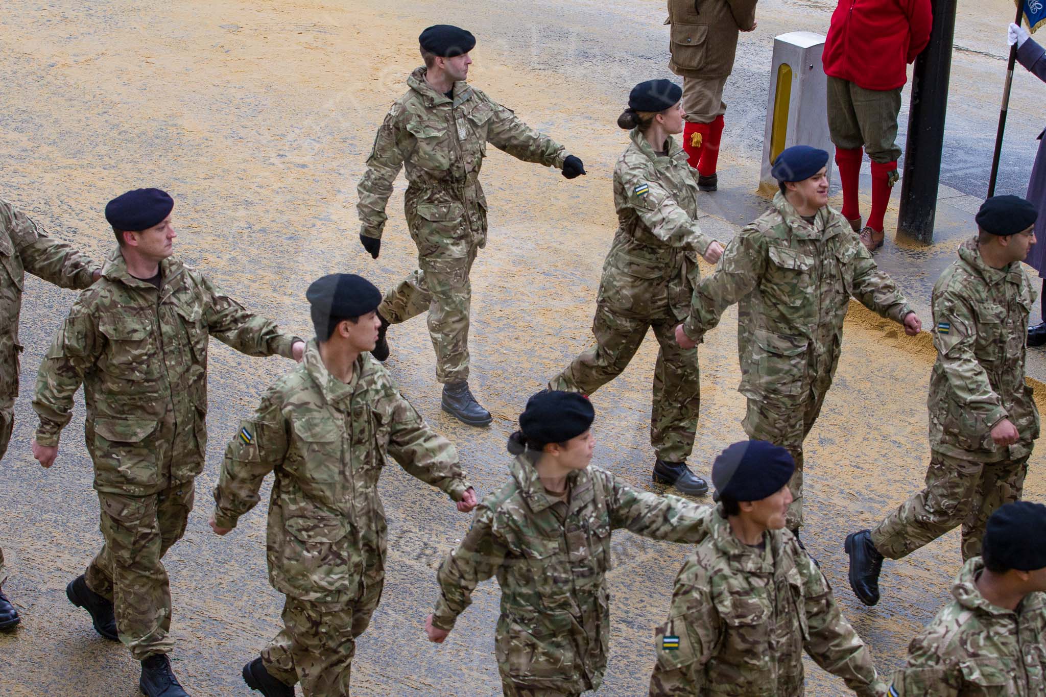Lord Mayor's Show 2012: Entry 74 - The Band of The Royal Yeomanry (Inns of Court & City Yeomanry)..
Press stand opposite Mansion House, City of London,
London,
Greater London,
United Kingdom,
on 10 November 2012 at 11:32, image #943