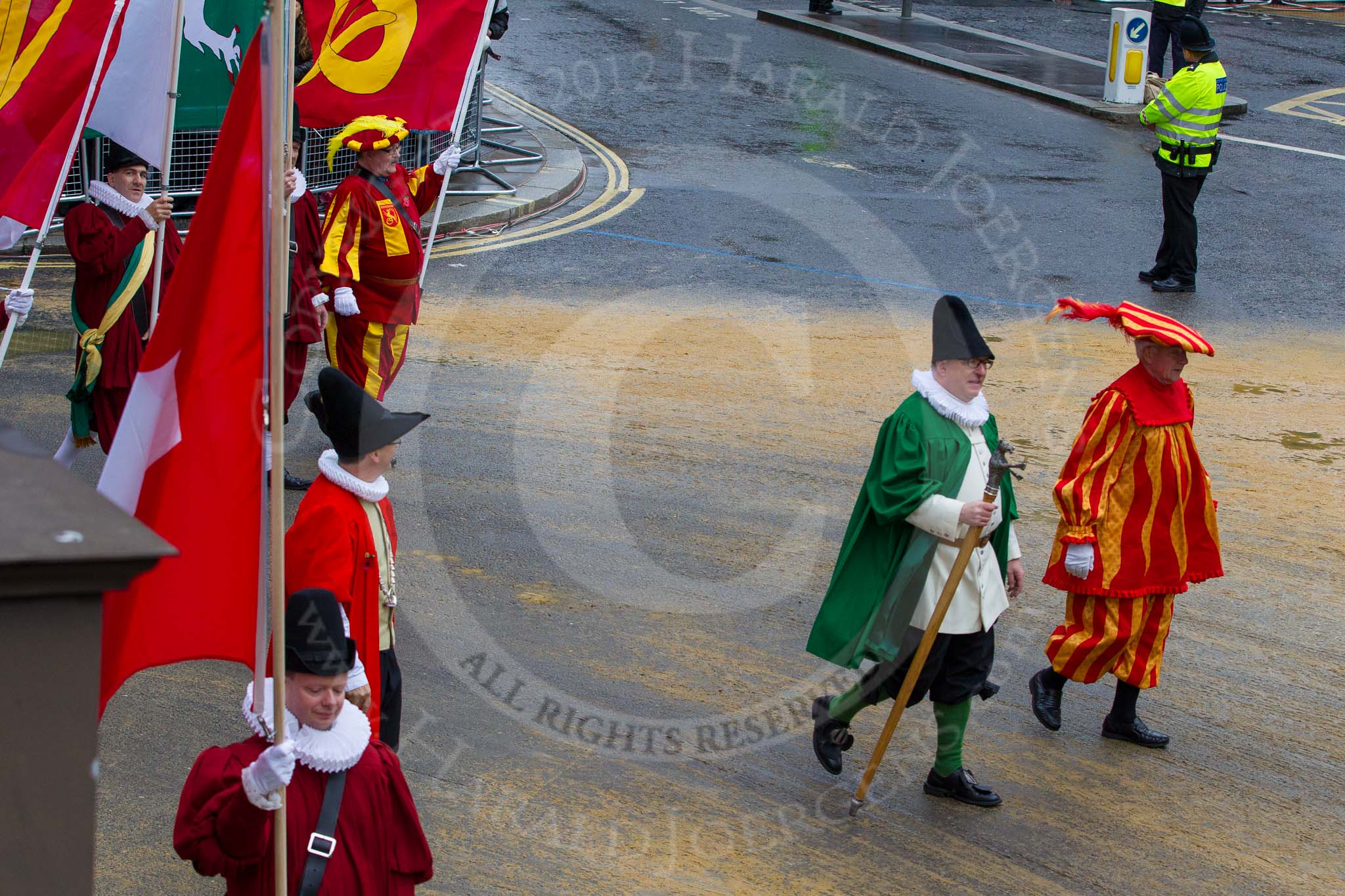 Lord Mayor's Show 2012: Entry 81 - Guilds of Basel..
Press stand opposite Mansion House, City of London,
London,
Greater London,
United Kingdom,
on 10 November 2012 at 11:35, image #1031