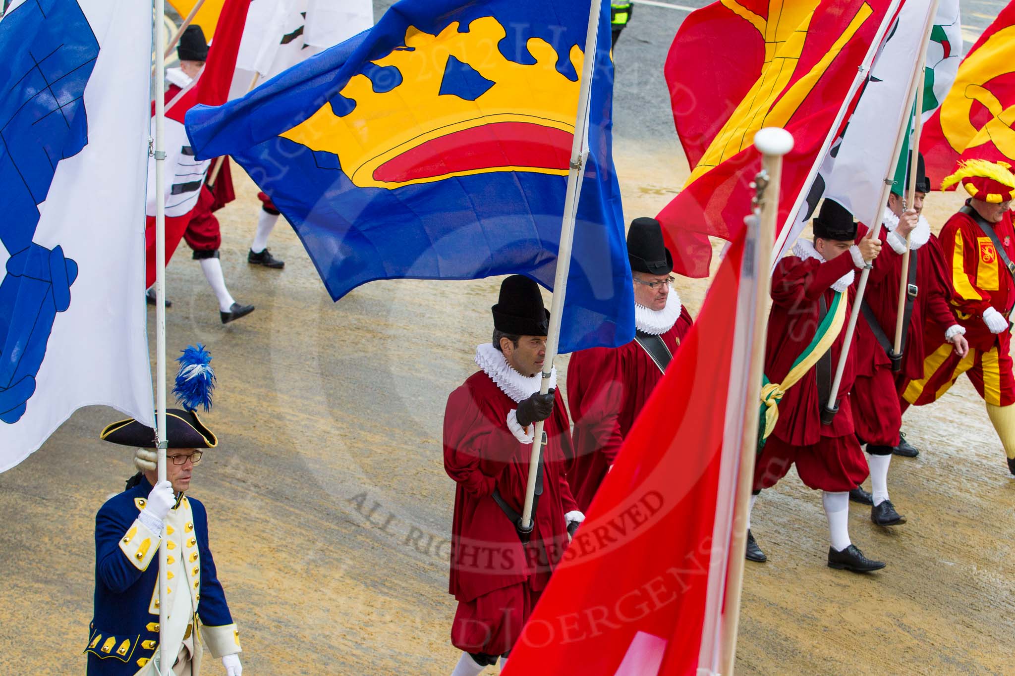 Lord Mayor's Show 2012: Entry 81 - Guilds of Basel..
Press stand opposite Mansion House, City of London,
London,
Greater London,
United Kingdom,
on 10 November 2012 at 11:35, image #1034
