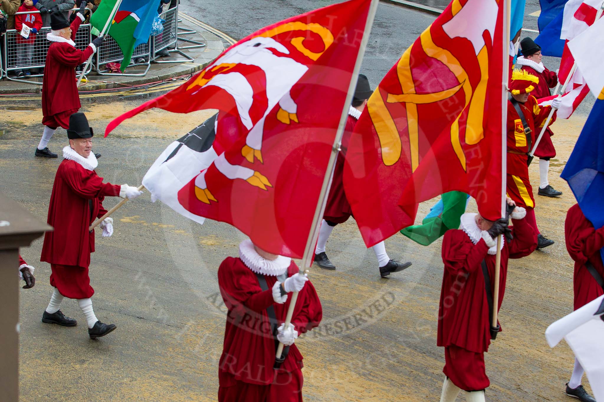 Lord Mayor's Show 2012: Entry 81 - Guilds of Basel..
Press stand opposite Mansion House, City of London,
London,
Greater London,
United Kingdom,
on 10 November 2012 at 11:35, image #1040