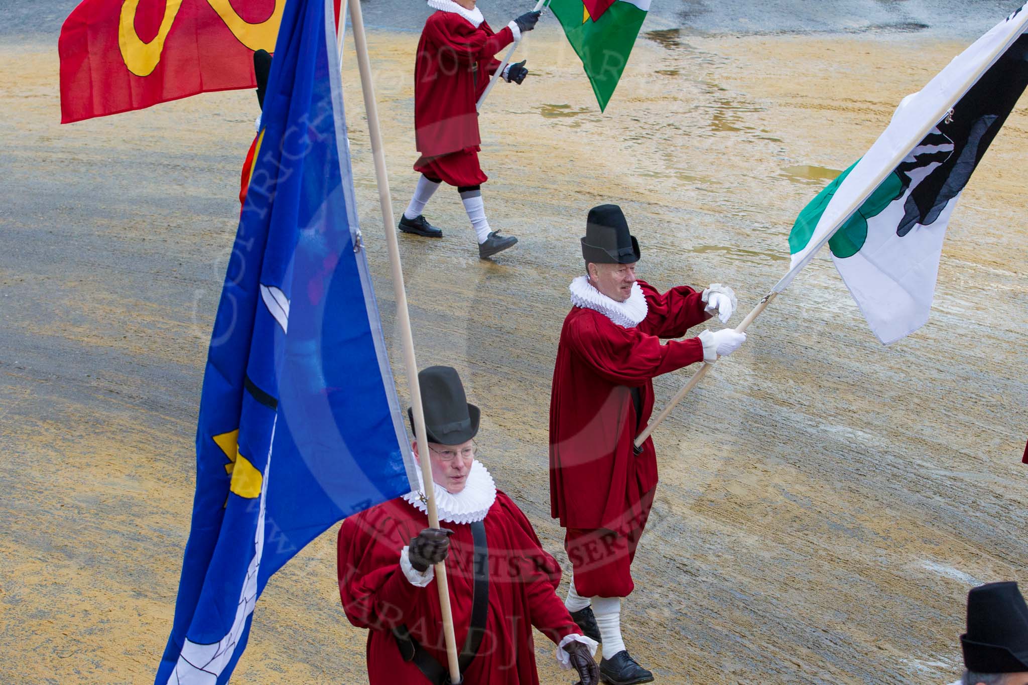 Lord Mayor's Show 2012: Entry 81 - Guilds of Basel..
Press stand opposite Mansion House, City of London,
London,
Greater London,
United Kingdom,
on 10 November 2012 at 11:36, image #1043