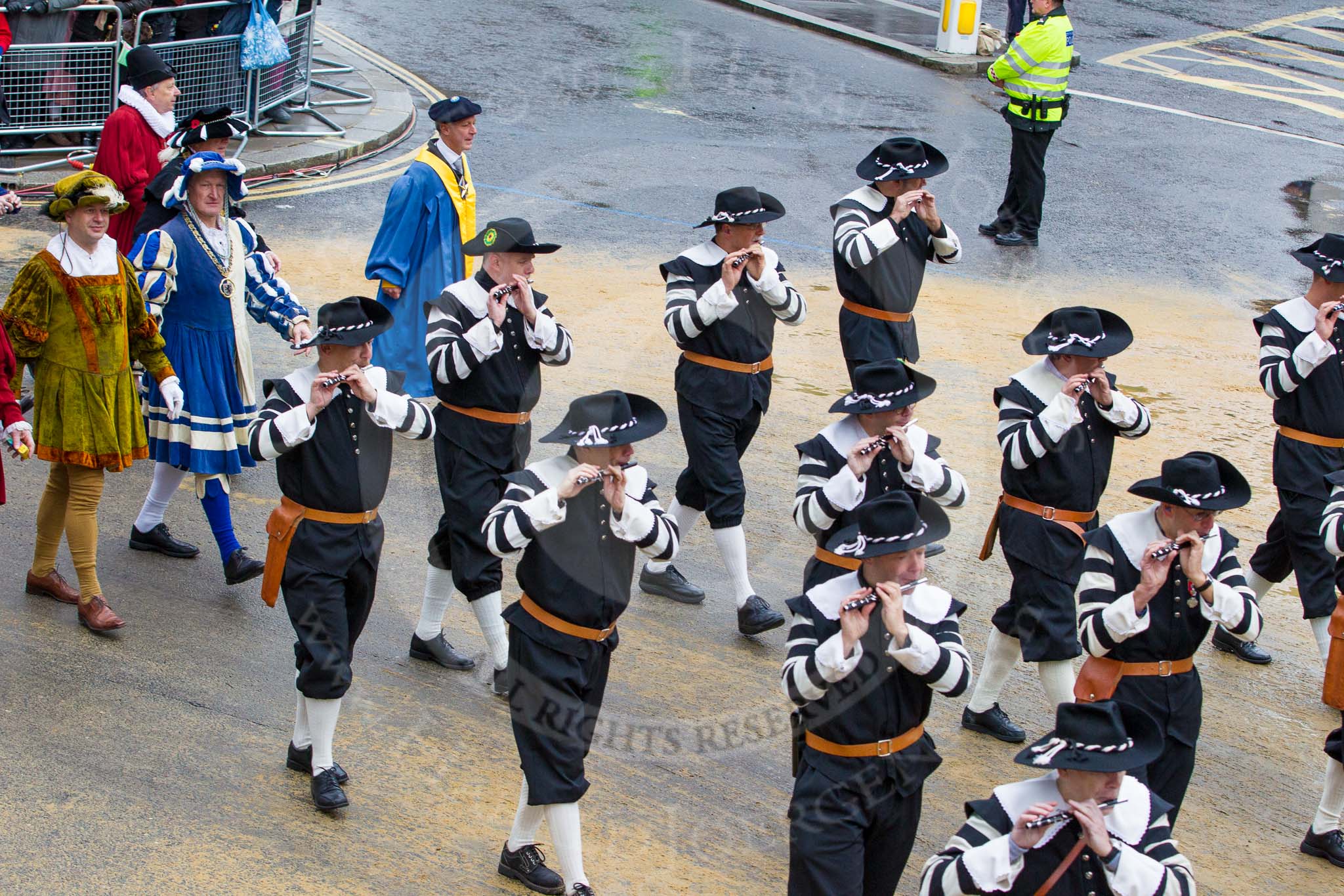 Lord Mayor's Show 2012: Entry 81 - Guilds of Basel..
Press stand opposite Mansion House, City of London,
London,
Greater London,
United Kingdom,
on 10 November 2012 at 11:36, image #1055