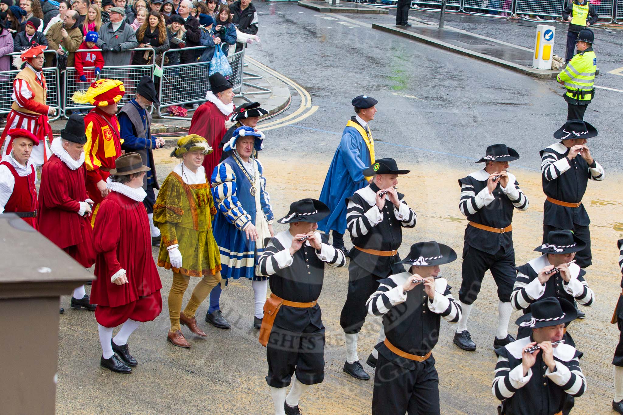 Lord Mayor's Show 2012: Entry 81 - Guilds of Basel..
Press stand opposite Mansion House, City of London,
London,
Greater London,
United Kingdom,
on 10 November 2012 at 11:36, image #1056
