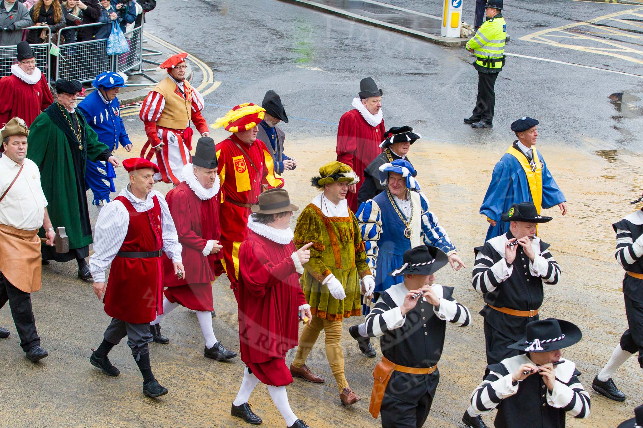 Lord Mayor's Show 2012: Entry 81 - Guilds of Basel..
Press stand opposite Mansion House, City of London,
London,
Greater London,
United Kingdom,
on 10 November 2012 at 11:36, image #1058