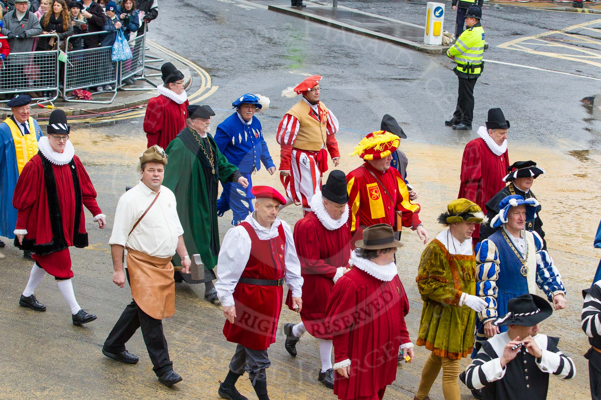 Lord Mayor's Show 2012: Entry 81 - Guilds of Basel..
Press stand opposite Mansion House, City of London,
London,
Greater London,
United Kingdom,
on 10 November 2012 at 11:36, image #1060