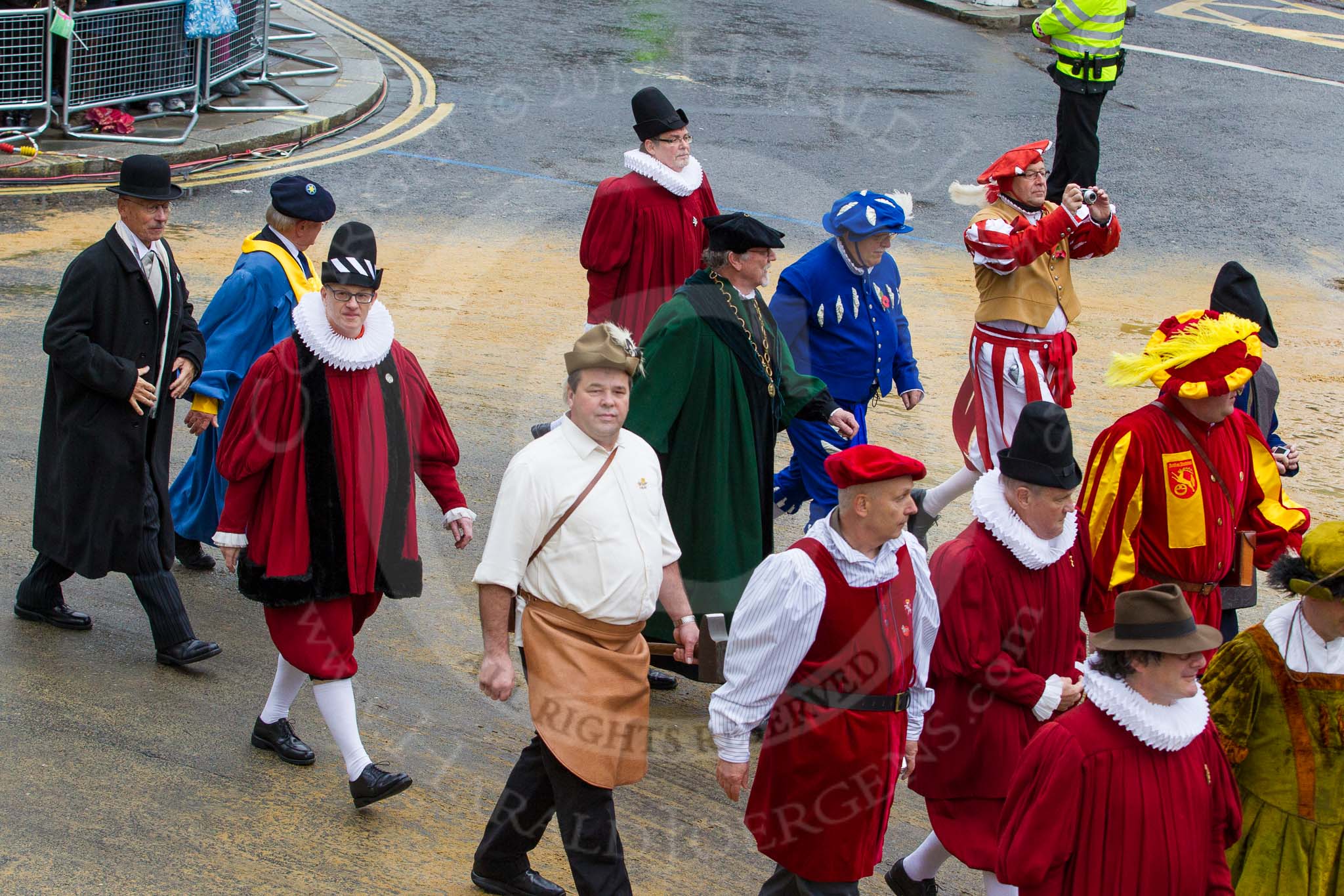 Lord Mayor's Show 2012: Entry 81 - Guilds of Basel..
Press stand opposite Mansion House, City of London,
London,
Greater London,
United Kingdom,
on 10 November 2012 at 11:36, image #1062