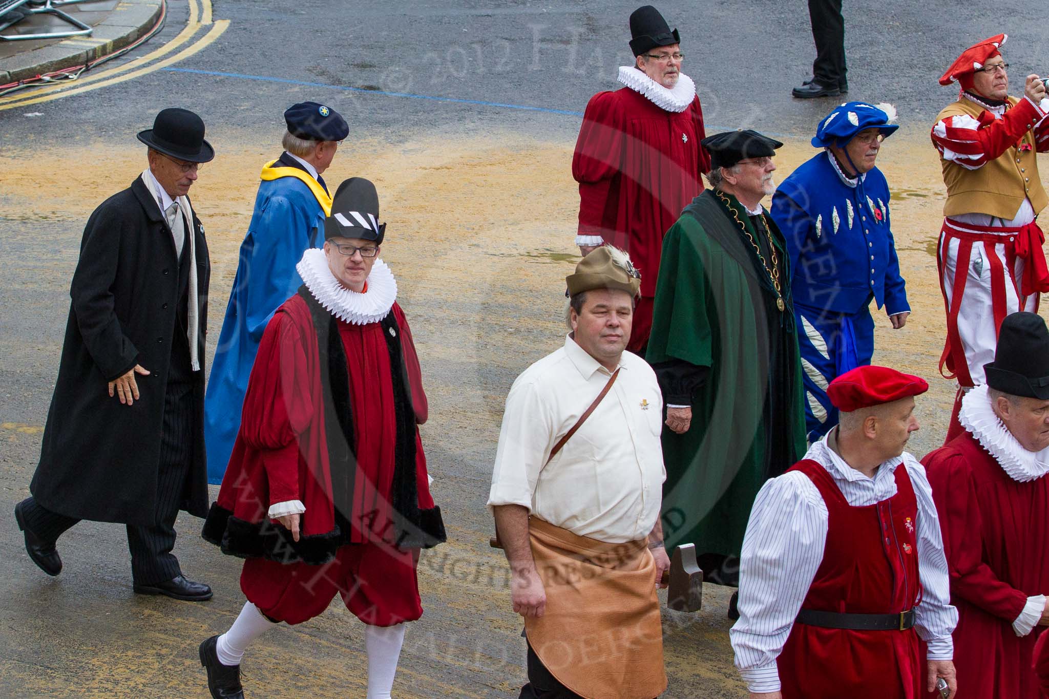 Lord Mayor's Show 2012: Entry 81 - Guilds of Basel..
Press stand opposite Mansion House, City of London,
London,
Greater London,
United Kingdom,
on 10 November 2012 at 11:36, image #1063