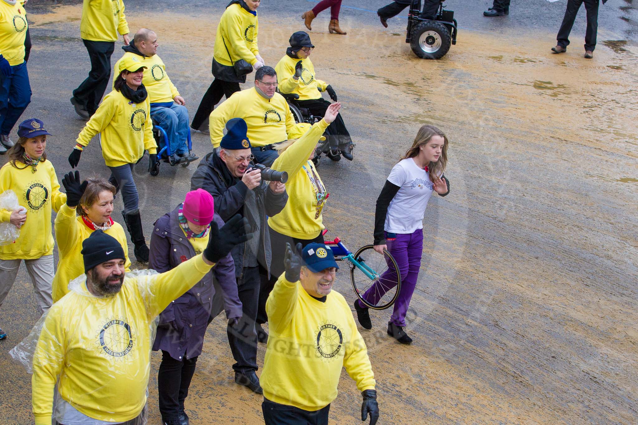 Lord Mayor's Show 2012: Entry 82 - Rotary in London/Wheelpower..
Press stand opposite Mansion House, City of London,
London,
Greater London,
United Kingdom,
on 10 November 2012 at 11:36, image #1068