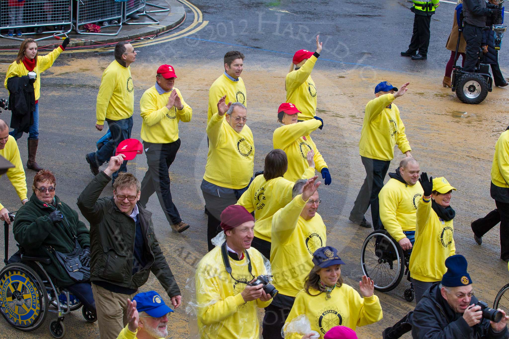 Lord Mayor's Show 2012: Entry 82 - Rotary in London/Wheelpower..
Press stand opposite Mansion House, City of London,
London,
Greater London,
United Kingdom,
on 10 November 2012 at 11:36, image #1071