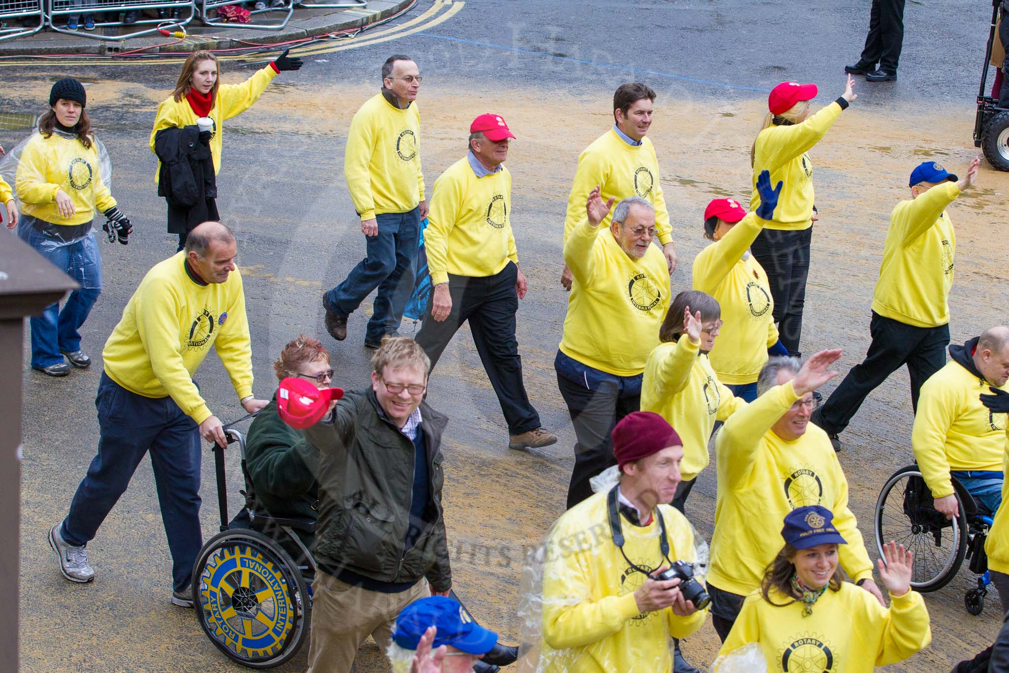 Lord Mayor's Show 2012: Entry 82 - Rotary in London/Wheelpower..
Press stand opposite Mansion House, City of London,
London,
Greater London,
United Kingdom,
on 10 November 2012 at 11:36, image #1072