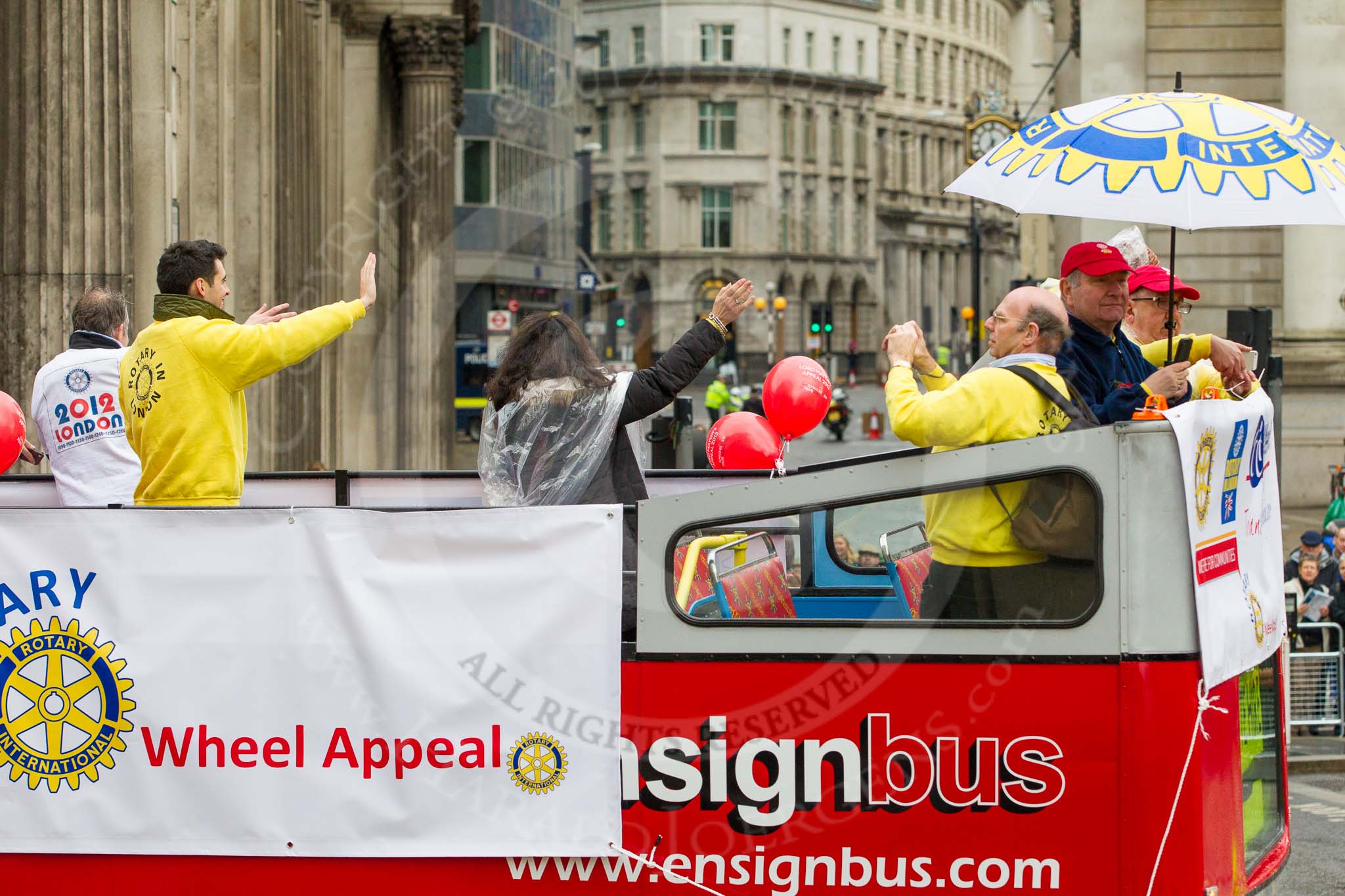 Lord Mayor's Show 2012: Entry 82 - Rotary in London/Wheelpower..
Press stand opposite Mansion House, City of London,
London,
Greater London,
United Kingdom,
on 10 November 2012 at 11:36, image #1077