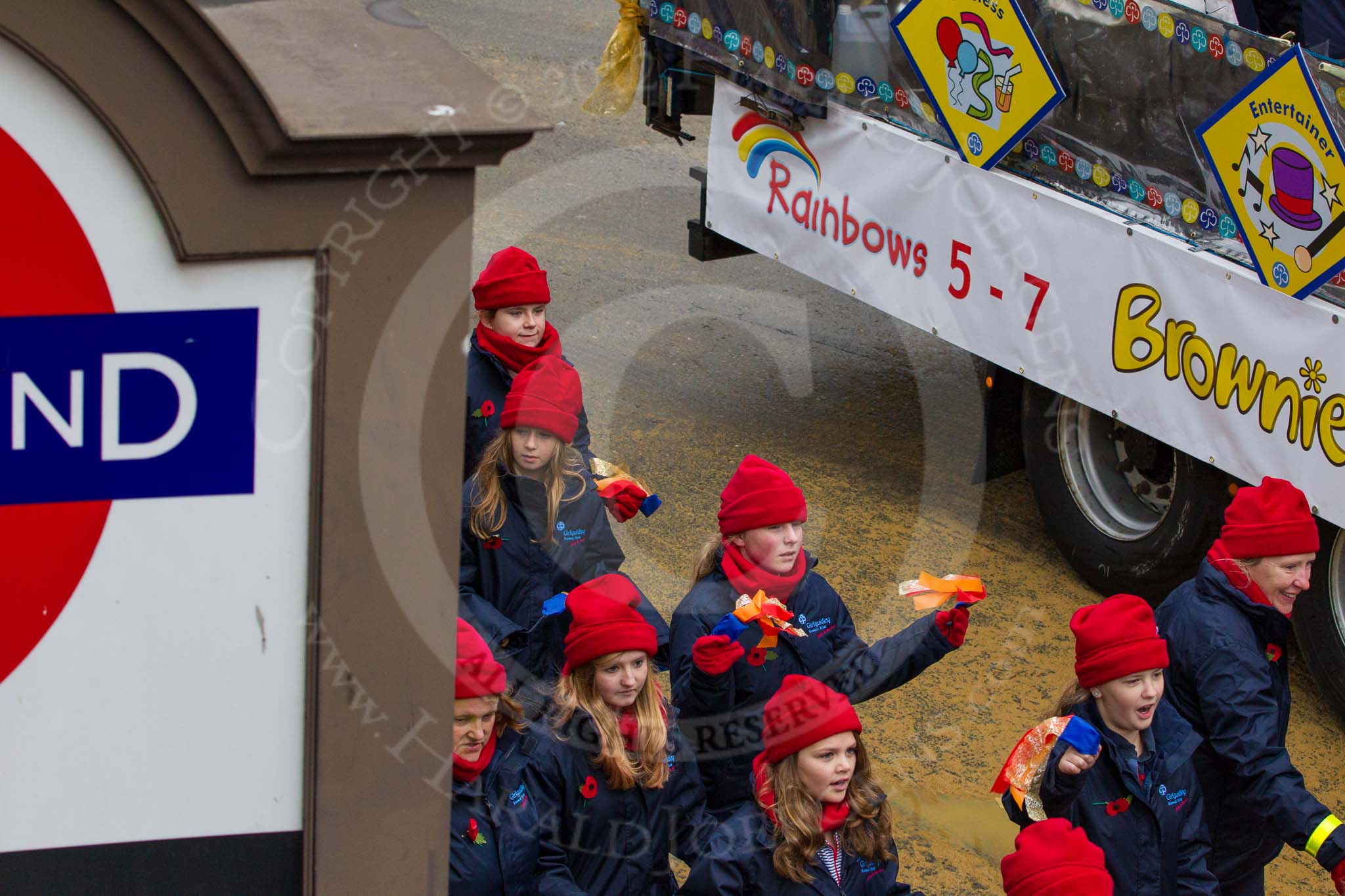Lord Mayor's Show 2012: Entry 83 - Girlguiding LaSER..
Press stand opposite Mansion House, City of London,
London,
Greater London,
United Kingdom,
on 10 November 2012 at 11:37, image #1088