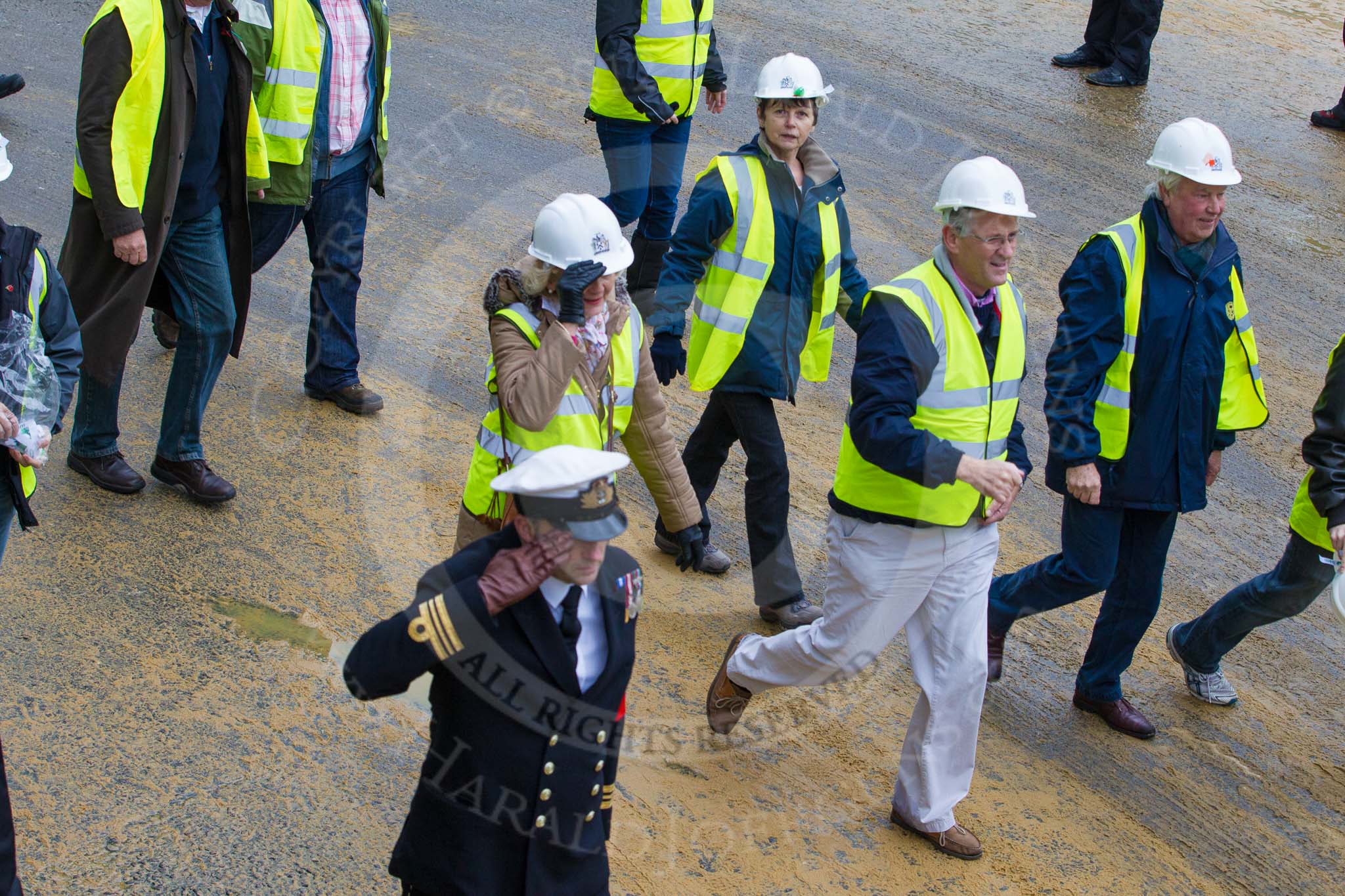 Lord Mayor's Show 2012: Entry 96 - Worshipful Company of Paviors, with a traditional steam roller..
Press stand opposite Mansion House, City of London,
London,
Greater London,
United Kingdom,
on 10 November 2012 at 11:43, image #1260