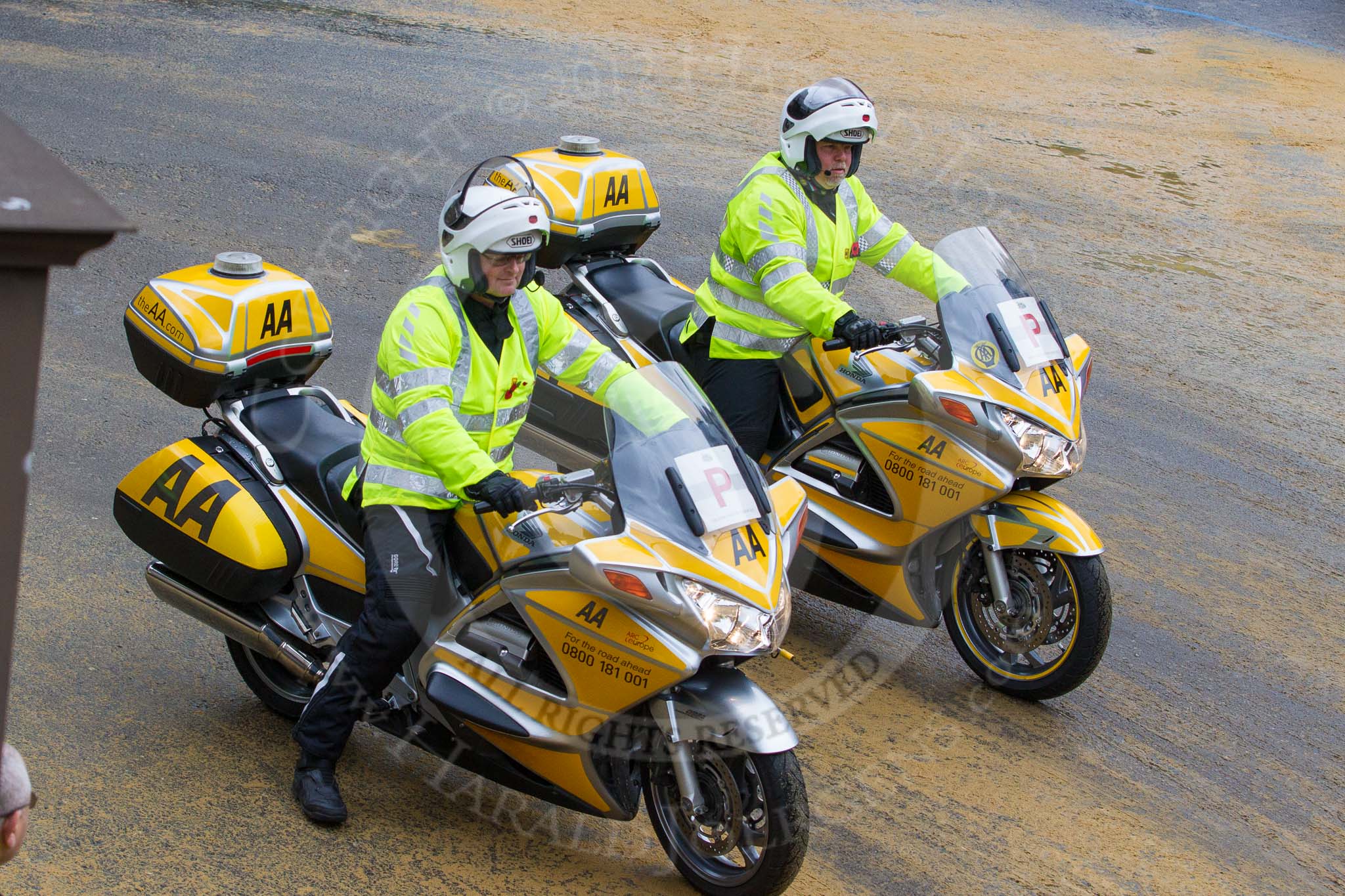 Lord Mayor's Show 2012: Entry 97 - AA, the Automobile Association..
Press stand opposite Mansion House, City of London,
London,
Greater London,
United Kingdom,
on 10 November 2012 at 11:45, image #1299