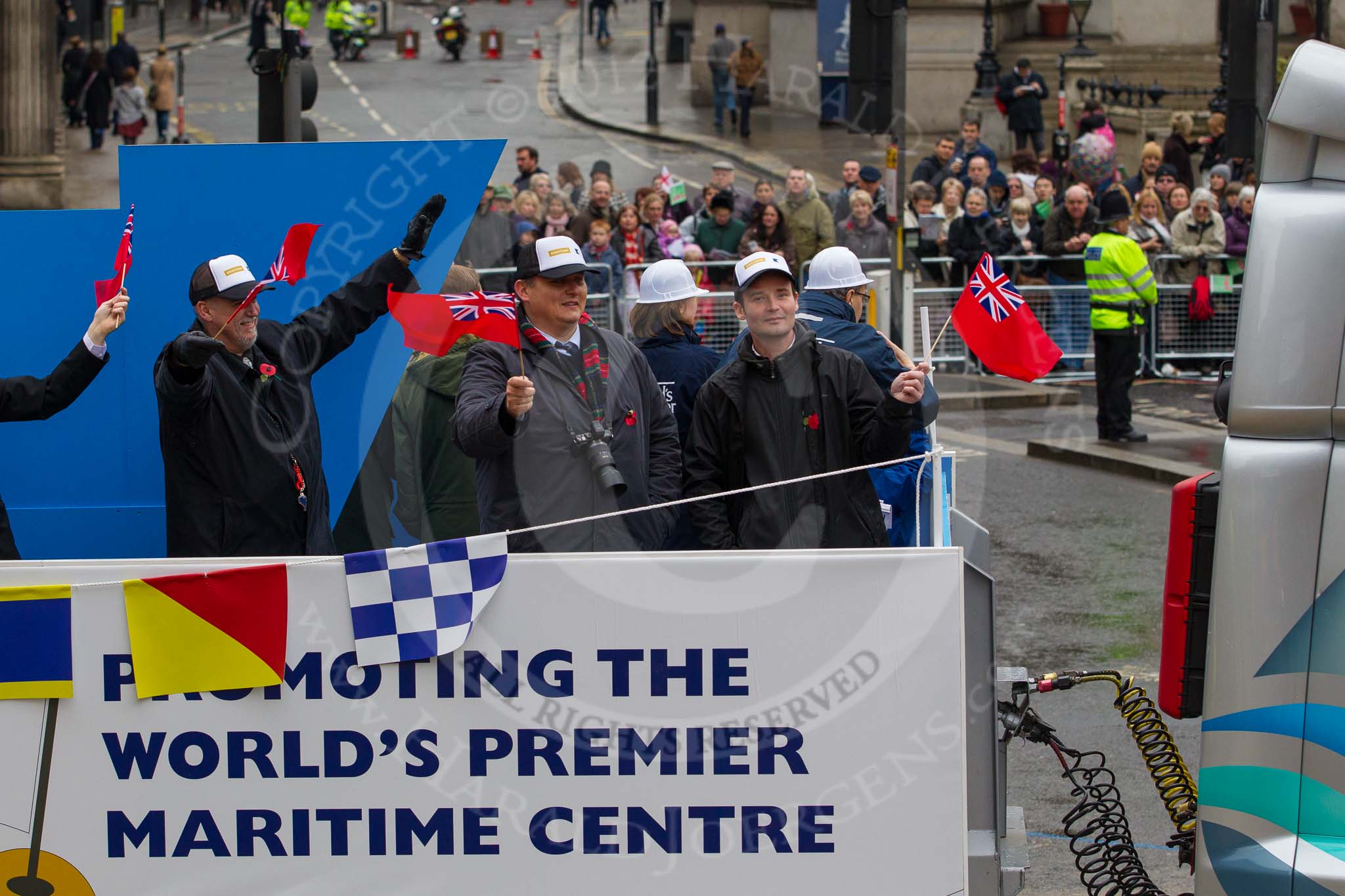 Lord Mayor's Show 2012: Entry 100 - Maritime London..
Press stand opposite Mansion House, City of London,
London,
Greater London,
United Kingdom,
on 10 November 2012 at 11:46, image #1336