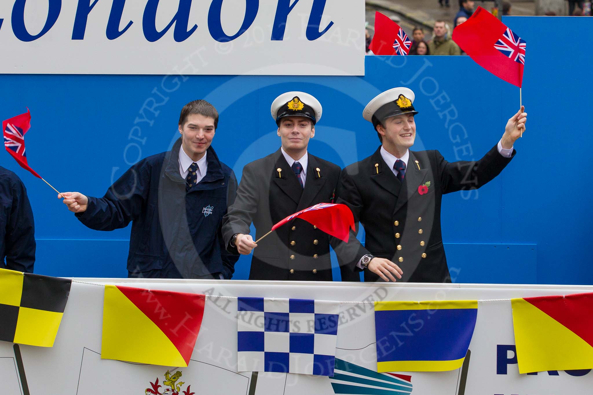 Lord Mayor's Show 2012: Entry 100 - Maritime London..
Press stand opposite Mansion House, City of London,
London,
Greater London,
United Kingdom,
on 10 November 2012 at 11:46, image #1339