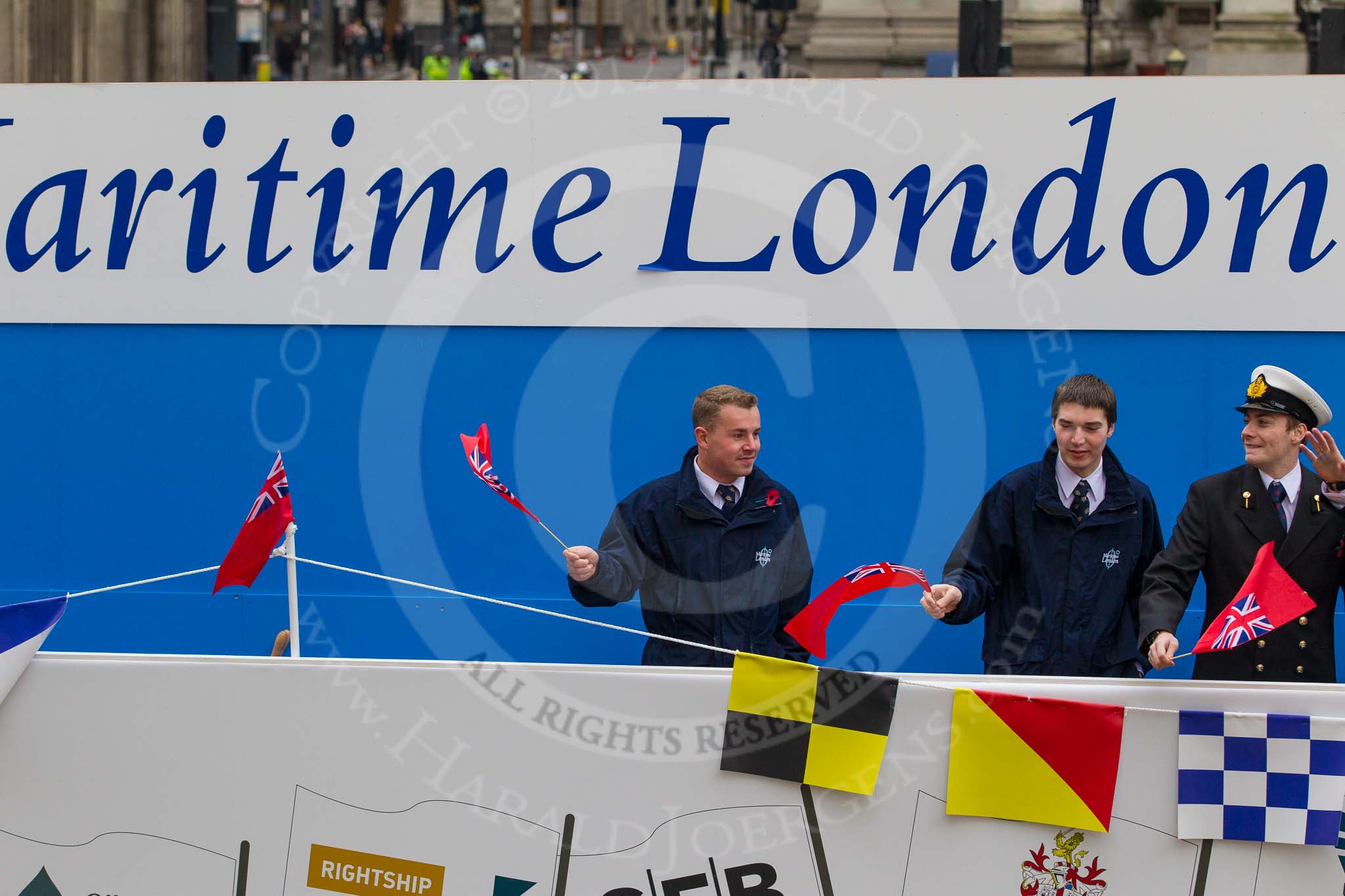 Lord Mayor's Show 2012: Entry 100 - Maritime London..
Press stand opposite Mansion House, City of London,
London,
Greater London,
United Kingdom,
on 10 November 2012 at 11:46, image #1341