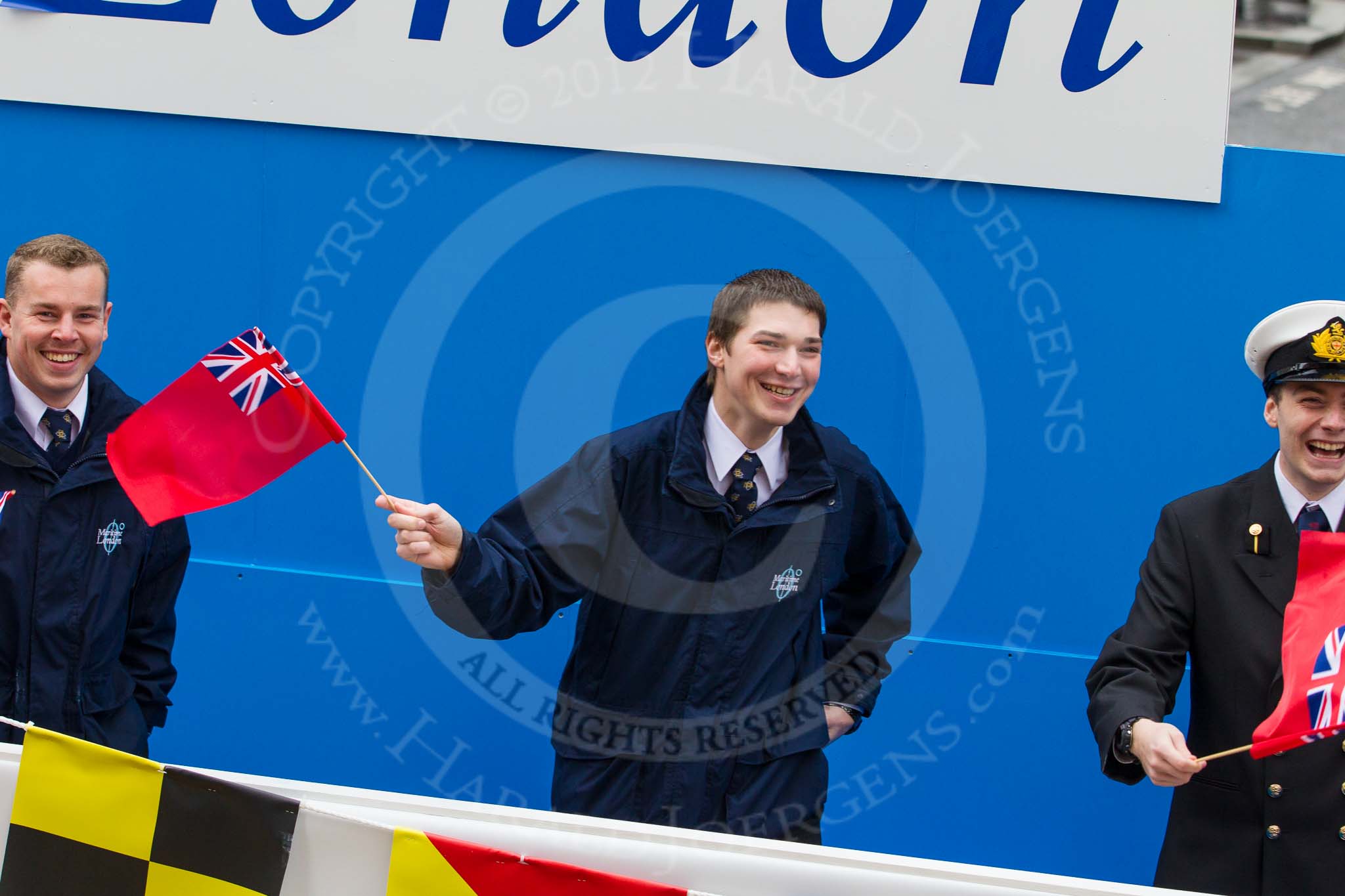 Lord Mayor's Show 2012: Entry 100 - Maritime London..
Press stand opposite Mansion House, City of London,
London,
Greater London,
United Kingdom,
on 10 November 2012 at 11:47, image #1346