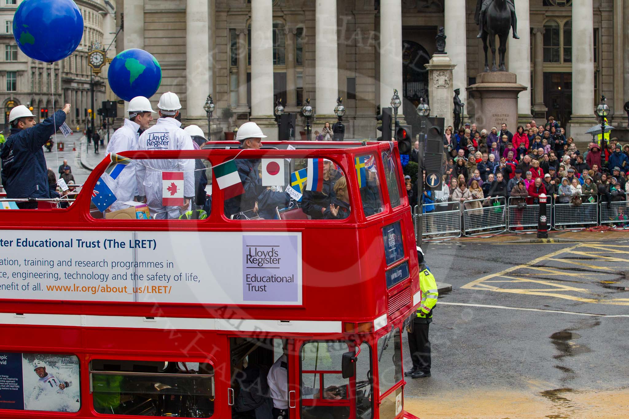 Lord Mayor's Show 2012: Entry 103 - Lloyd’s Register..
Press stand opposite Mansion House, City of London,
London,
Greater London,
United Kingdom,
on 10 November 2012 at 11:50, image #1397
