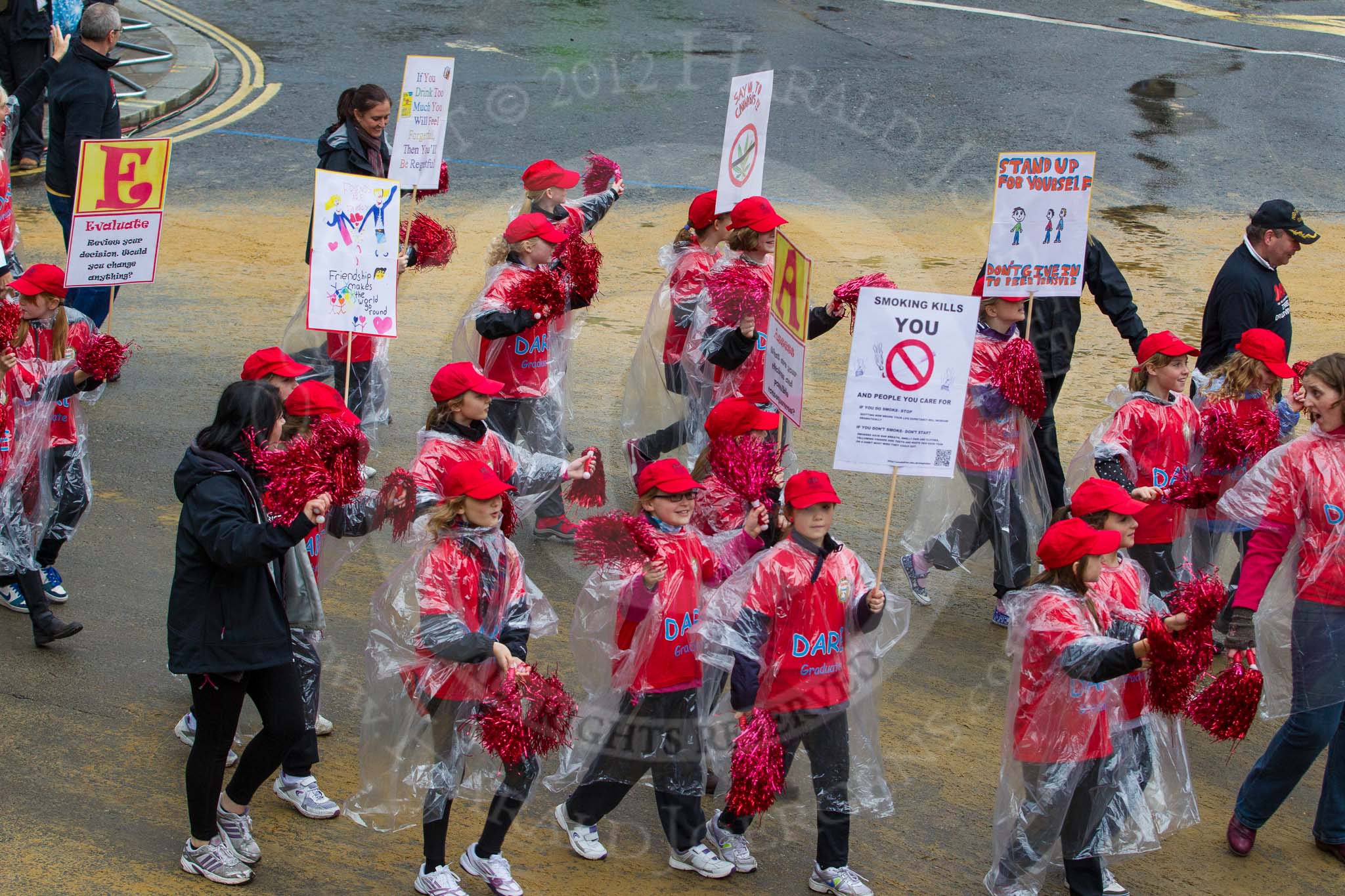 Lord Mayor's Show 2012: Entry 106 - DARE City of London, the Drug Abuse Resistance Education, with the Sir John Cass's Foundation..
Press stand opposite Mansion House, City of London,
London,
Greater London,
United Kingdom,
on 10 November 2012 at 11:53, image #1501